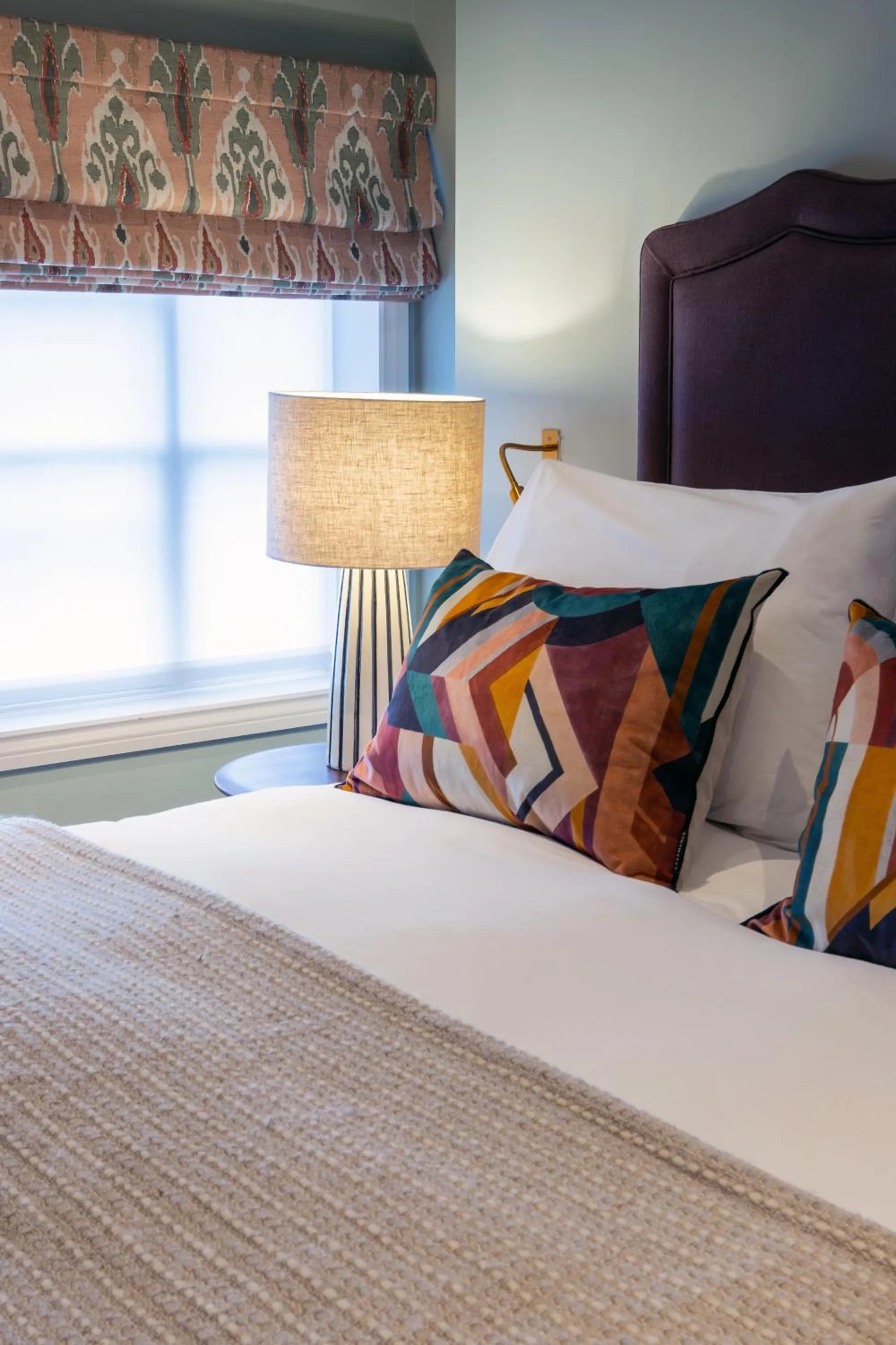 Bed in The Bell Hotel, Saxmundham