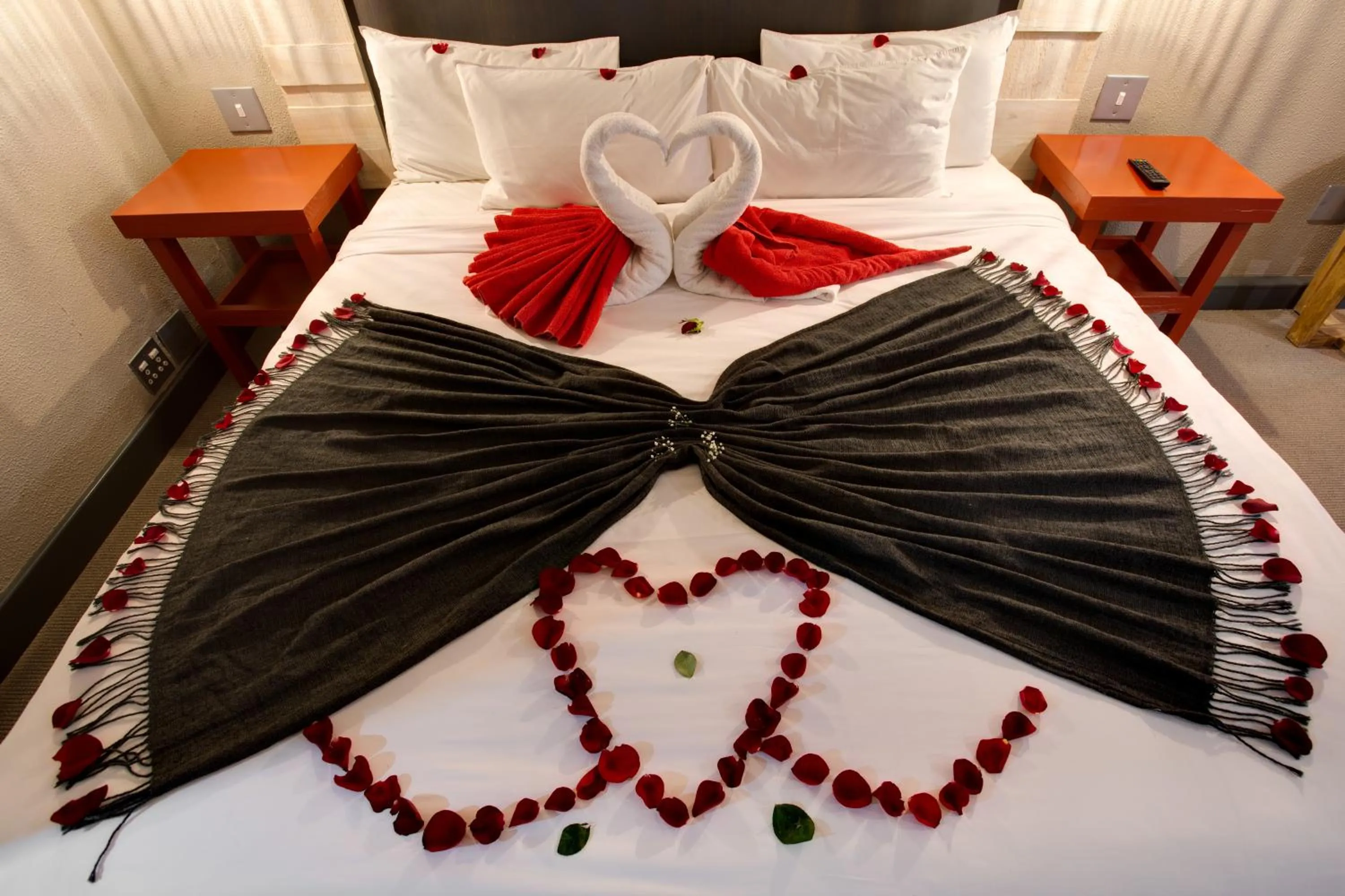 Decorative detail, Bed in 26° South Bush Boho Hotel