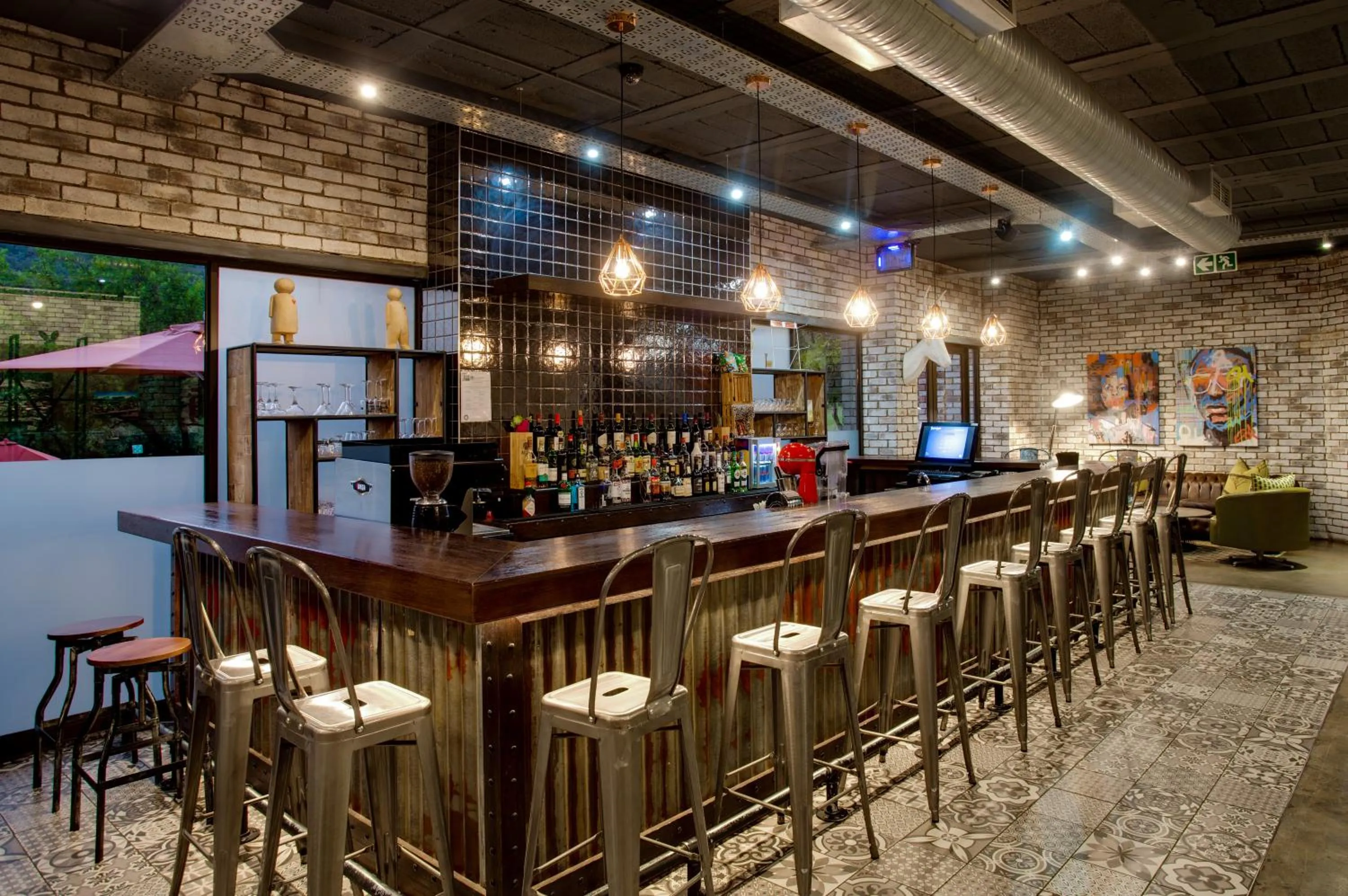 Lounge or bar in 26° South Bush Boho Hotel
