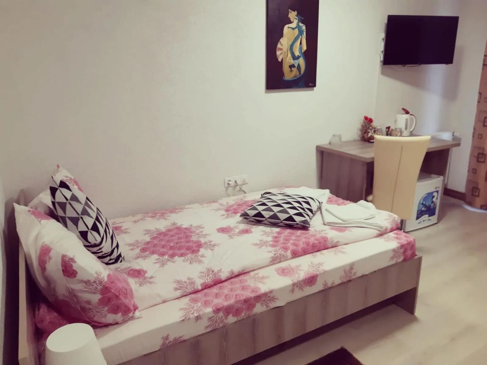 Bed in Pensiunea La Gagea