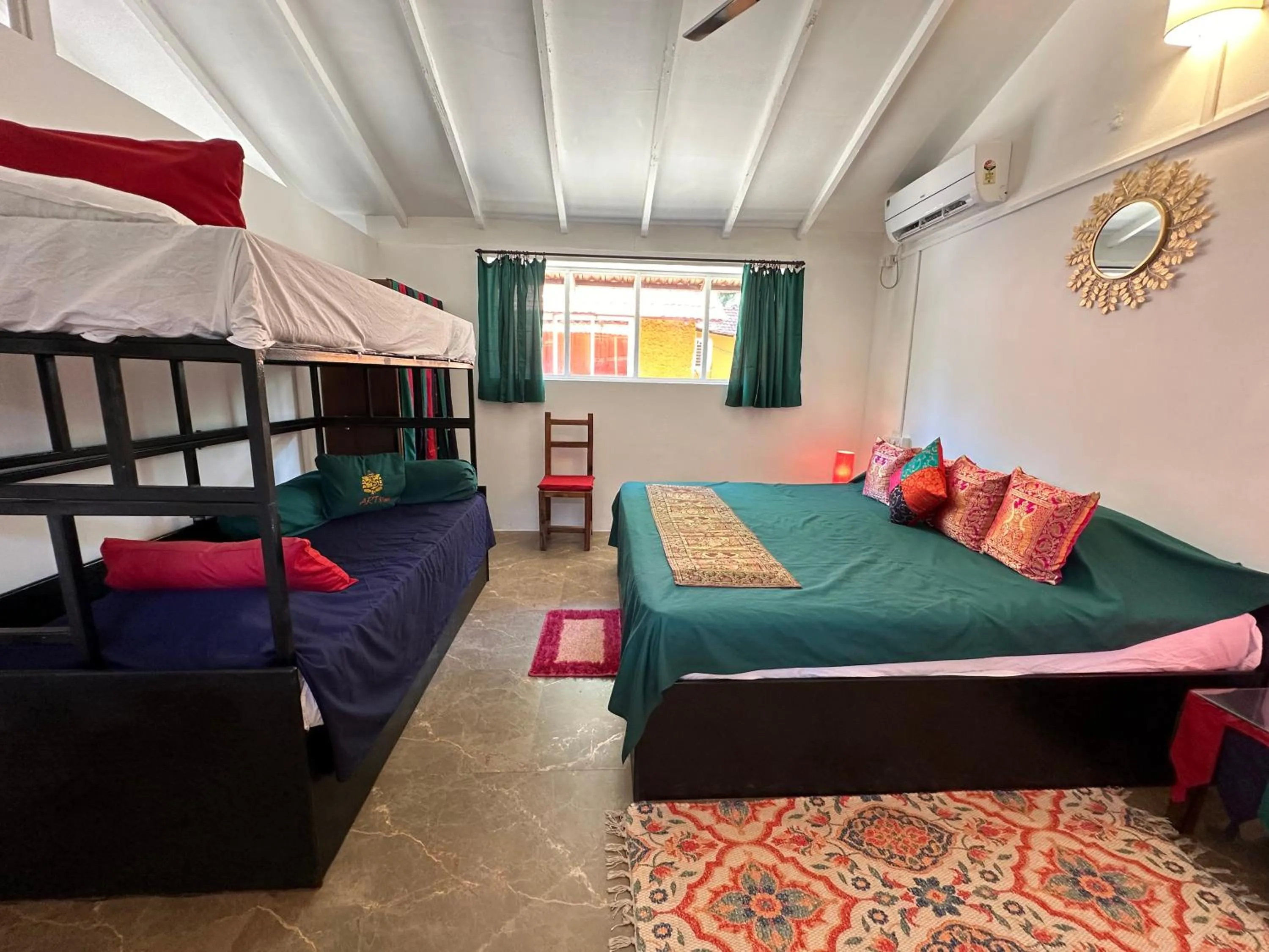 Bed in Art Resort Goa