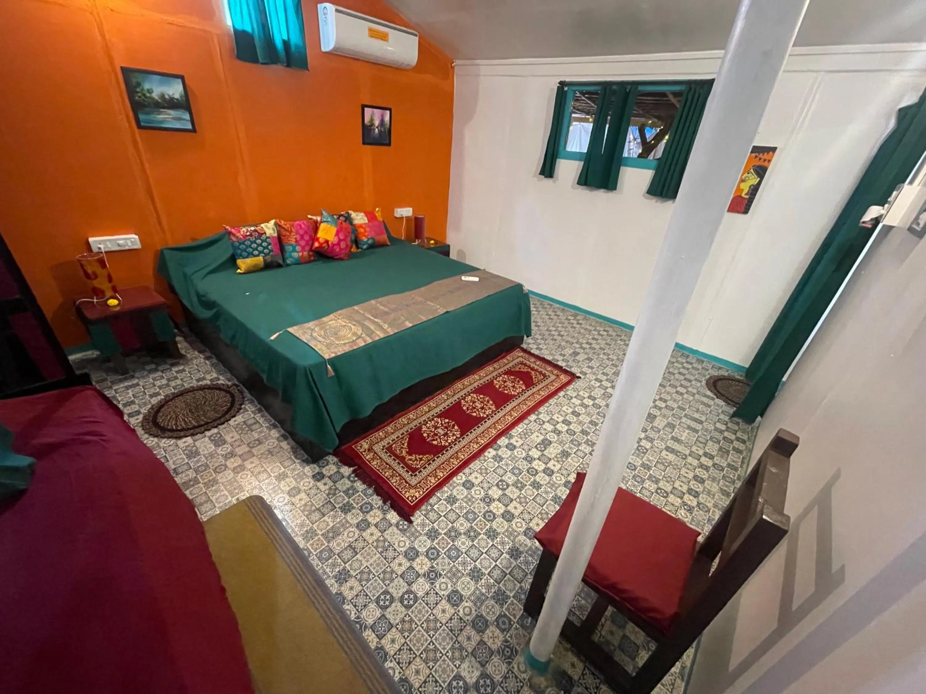 Bed in Art Resort Goa