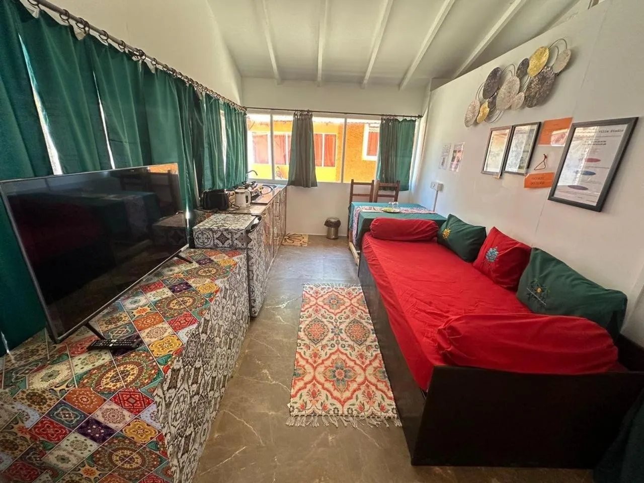 Bed in Art Resort Goa