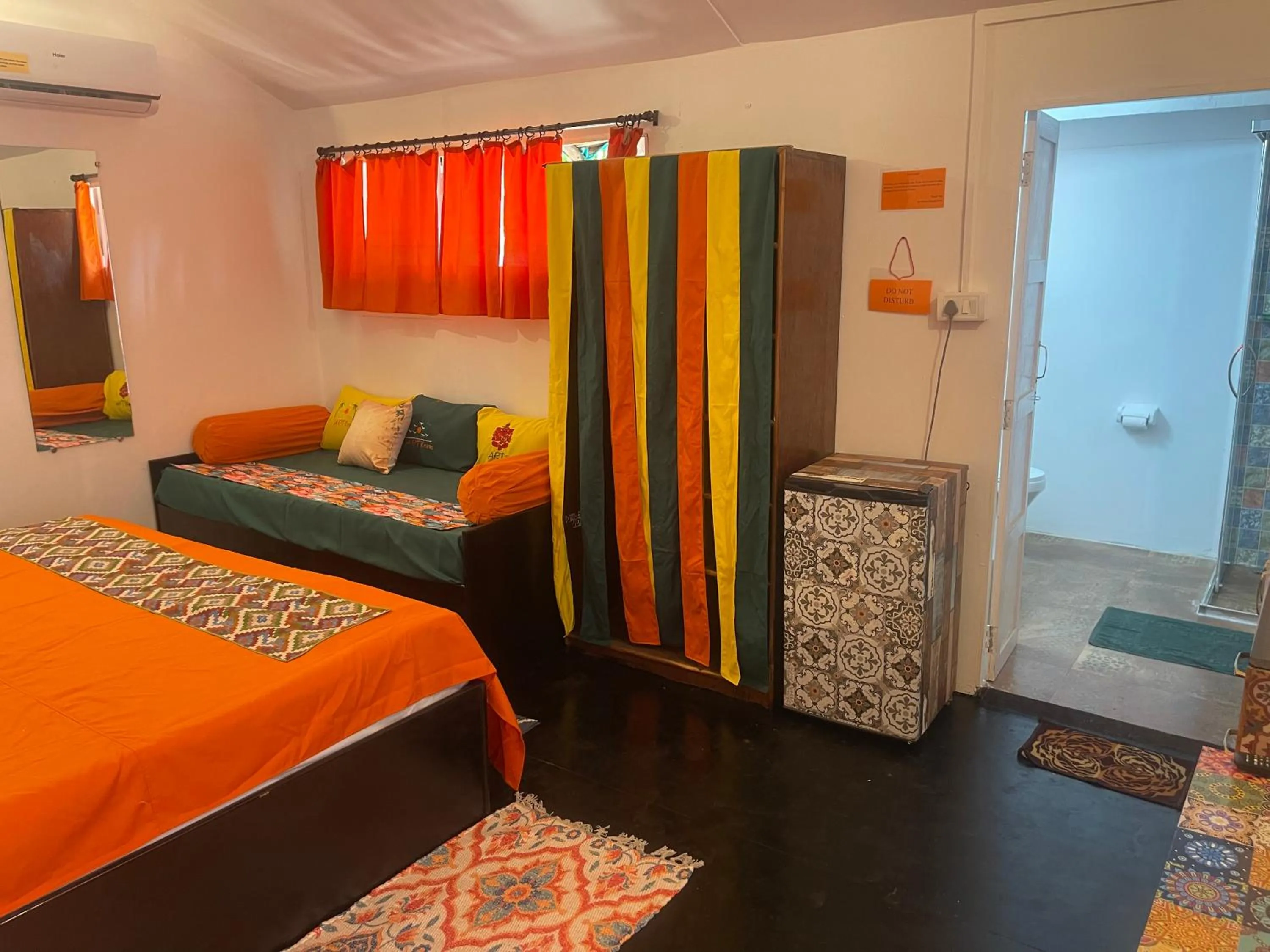 Bed in Art Resort Goa