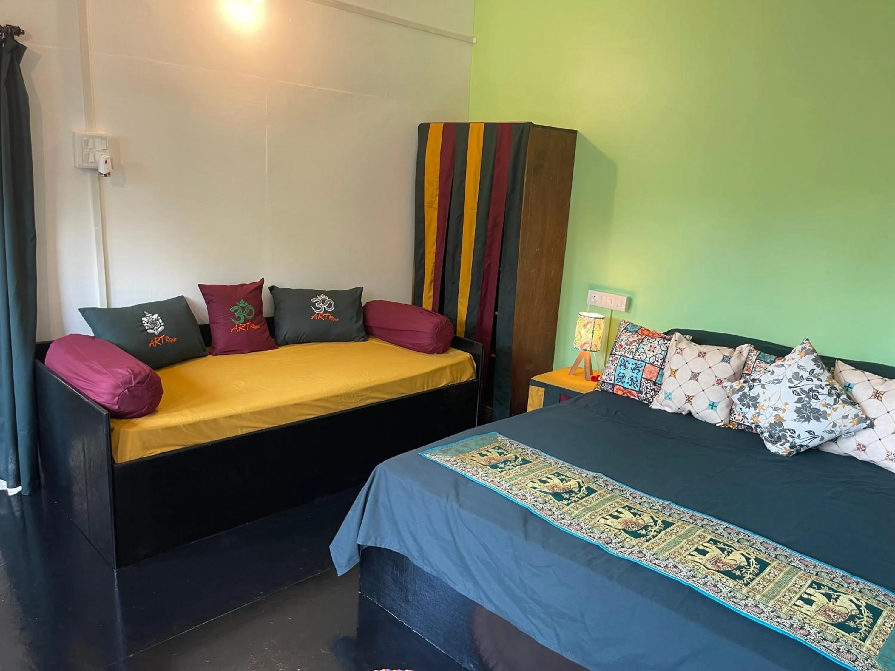 Bed in Art Resort Goa