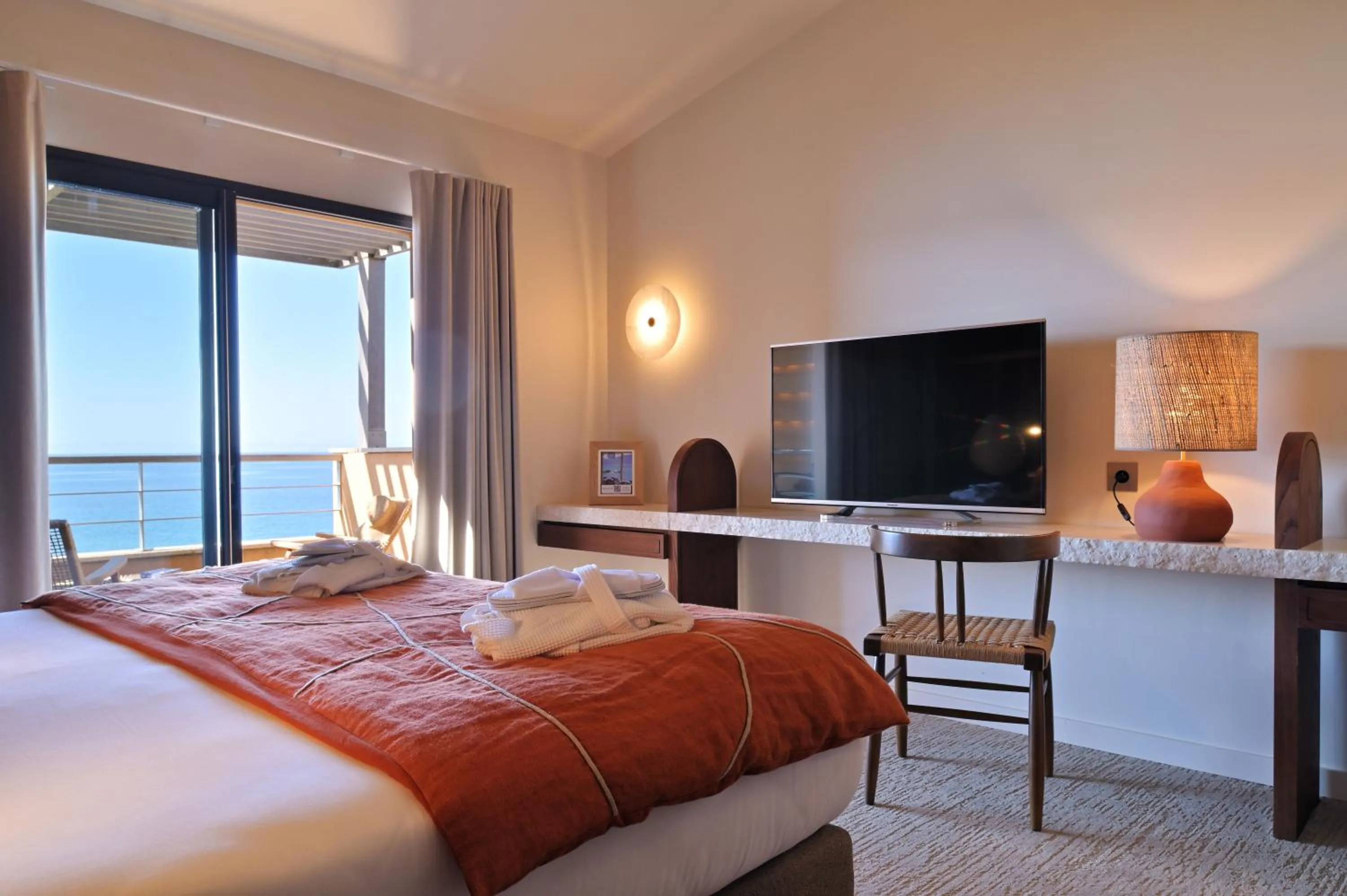 Bed in Hôtel Abbartello