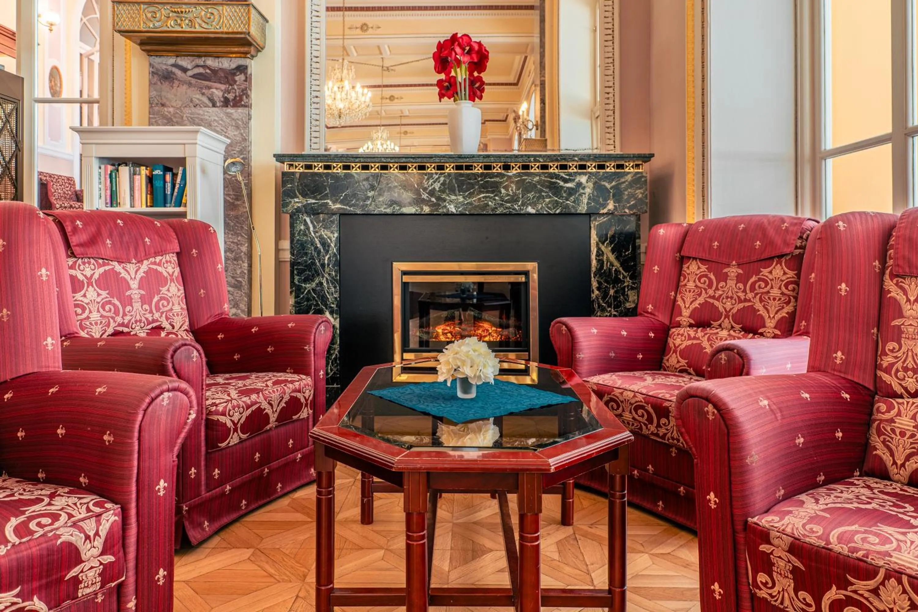 Seating area in Hotel Radium Palace