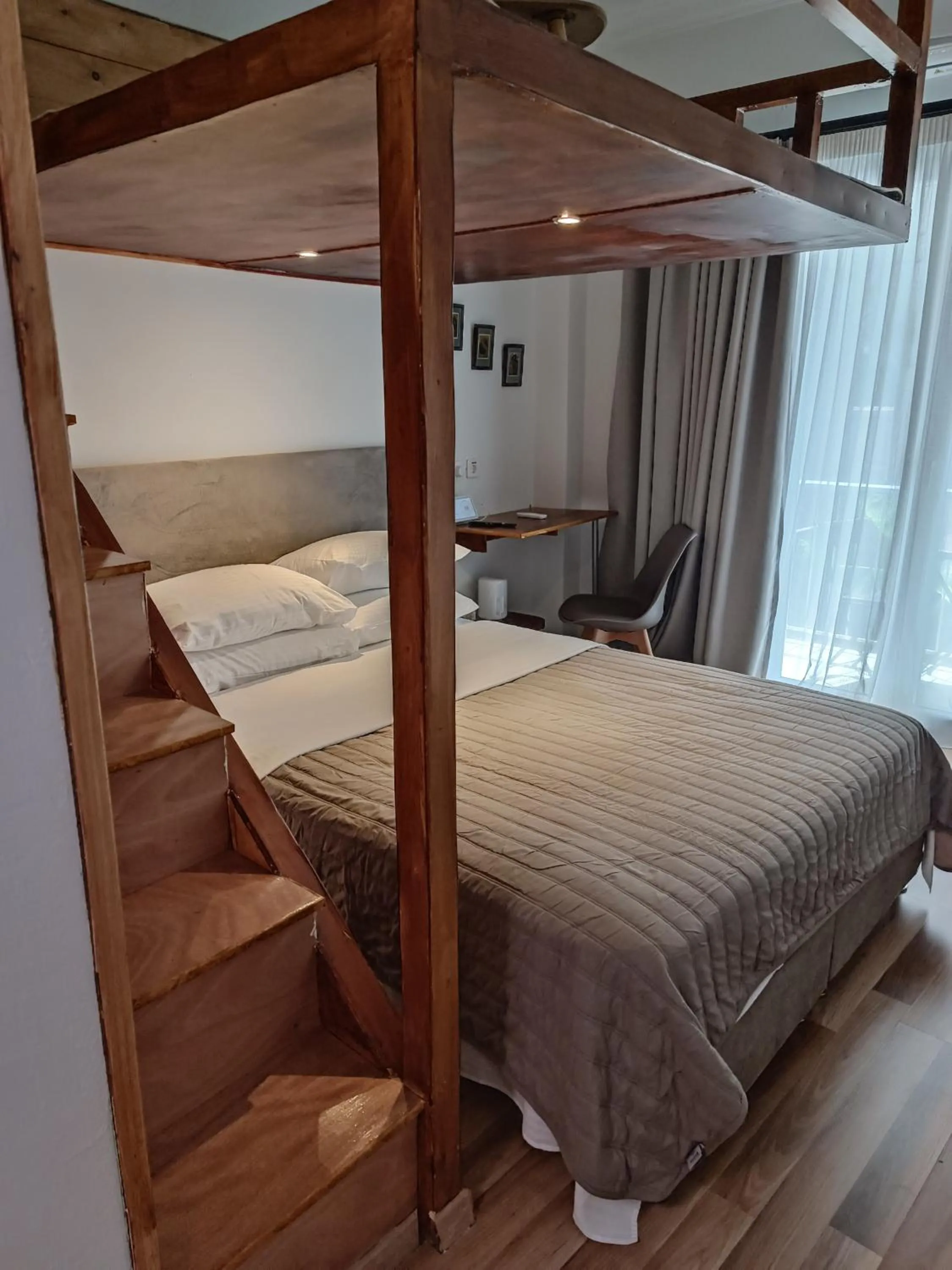 Bed in Ulysses Apartments Acropolis