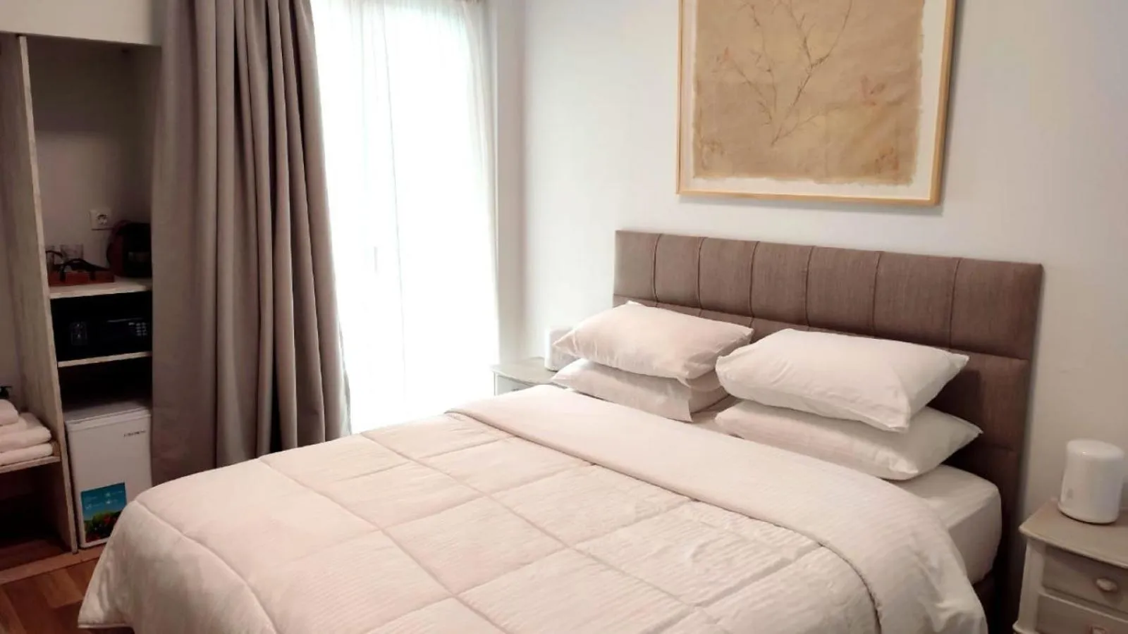 Bed in Ulysses Apartments Acropolis