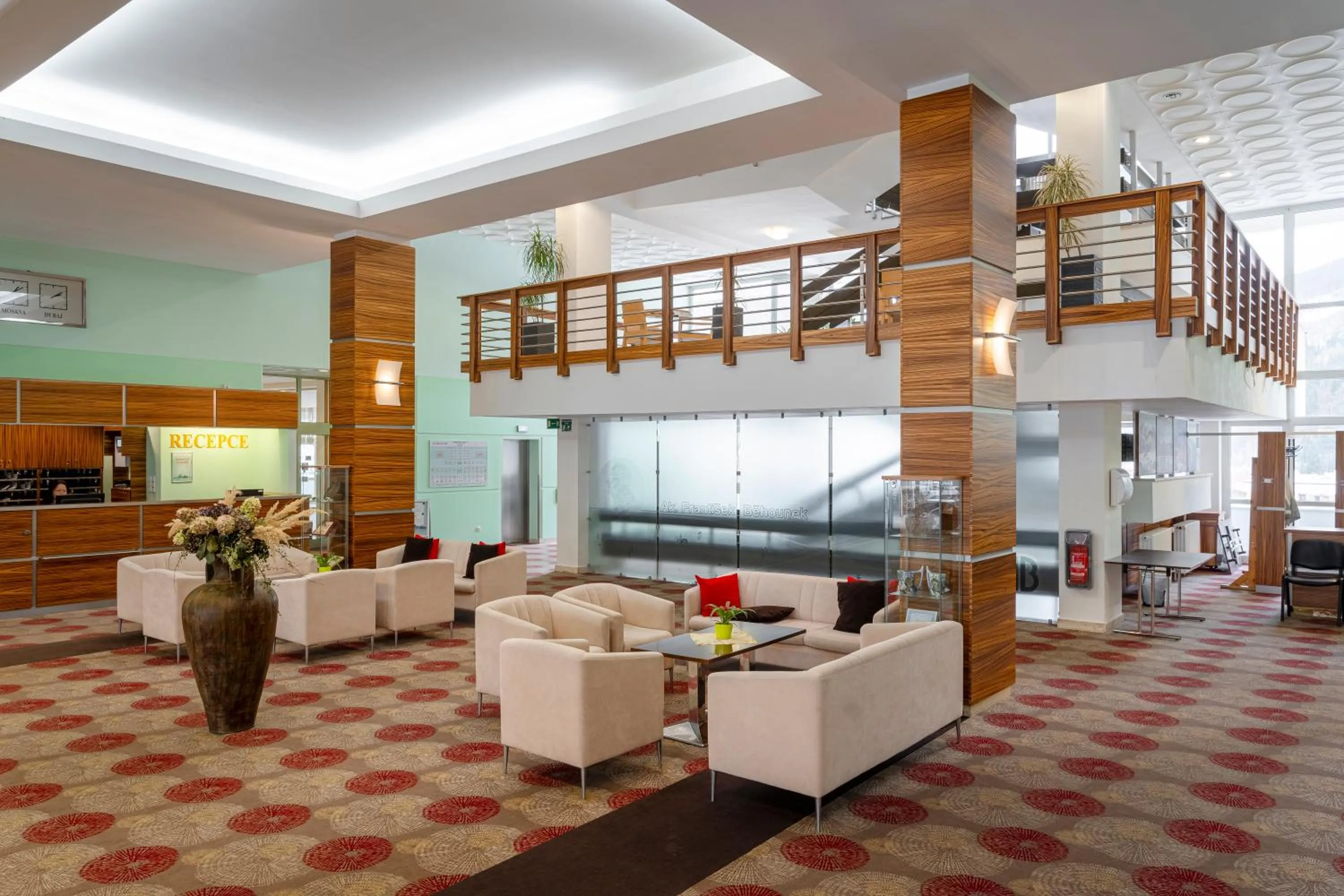 Lobby or reception in Hotel Běhounek