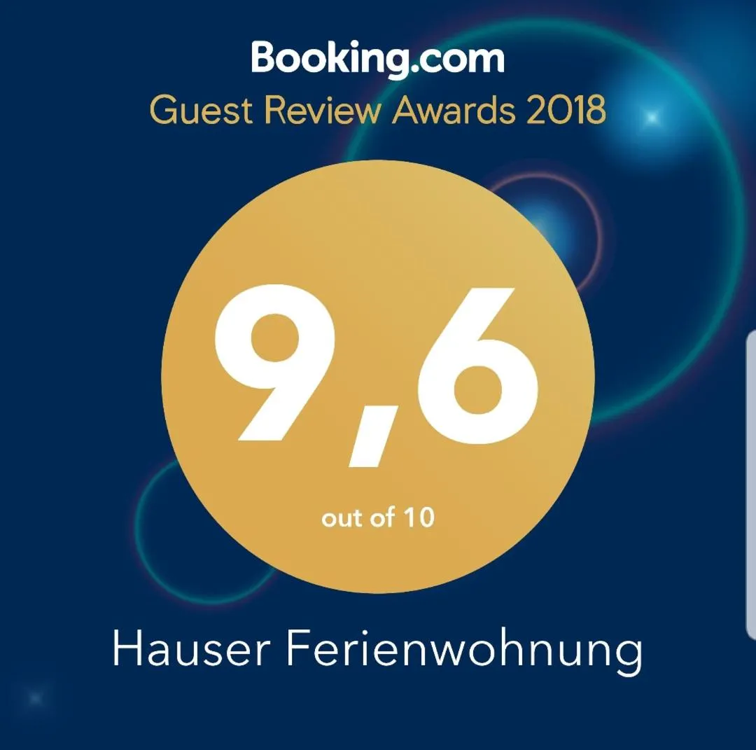 Certificate/Award in Ferienwohnung Hauser
