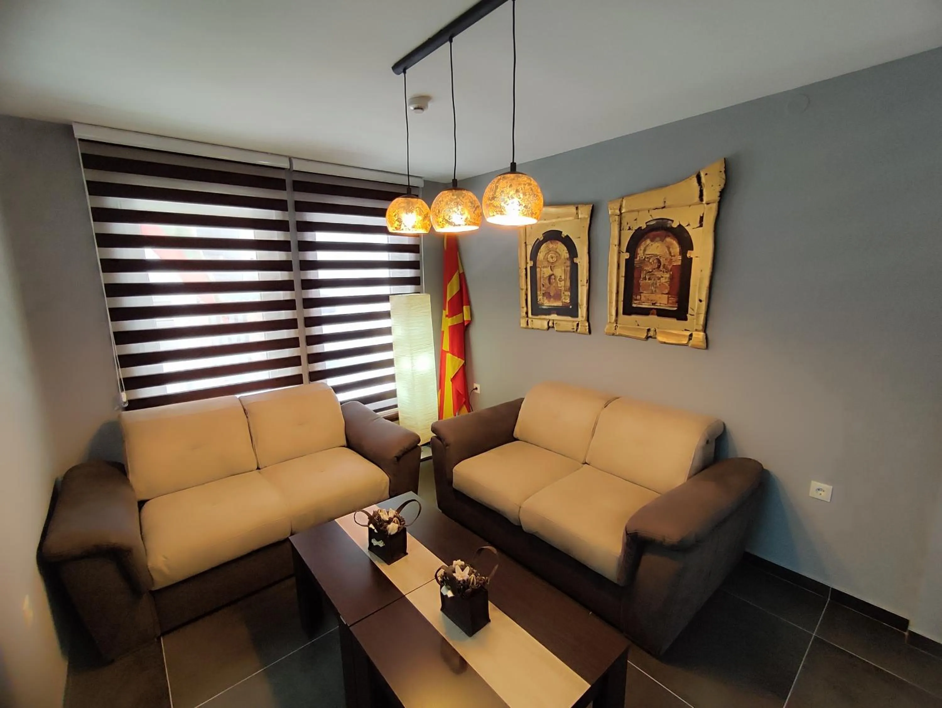 Seating area in Premier Hotel