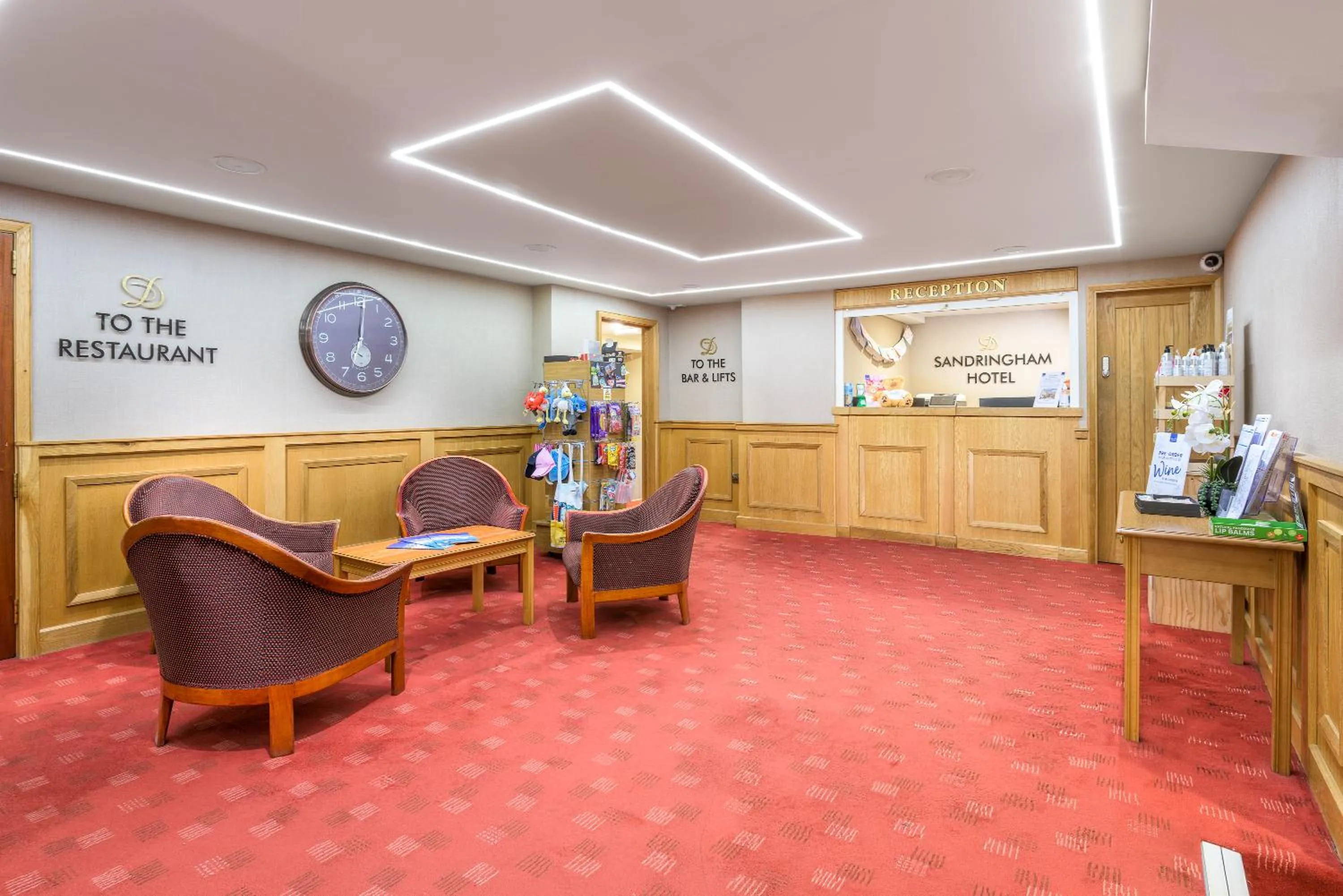 Lobby or reception in The Sandringham Hotel