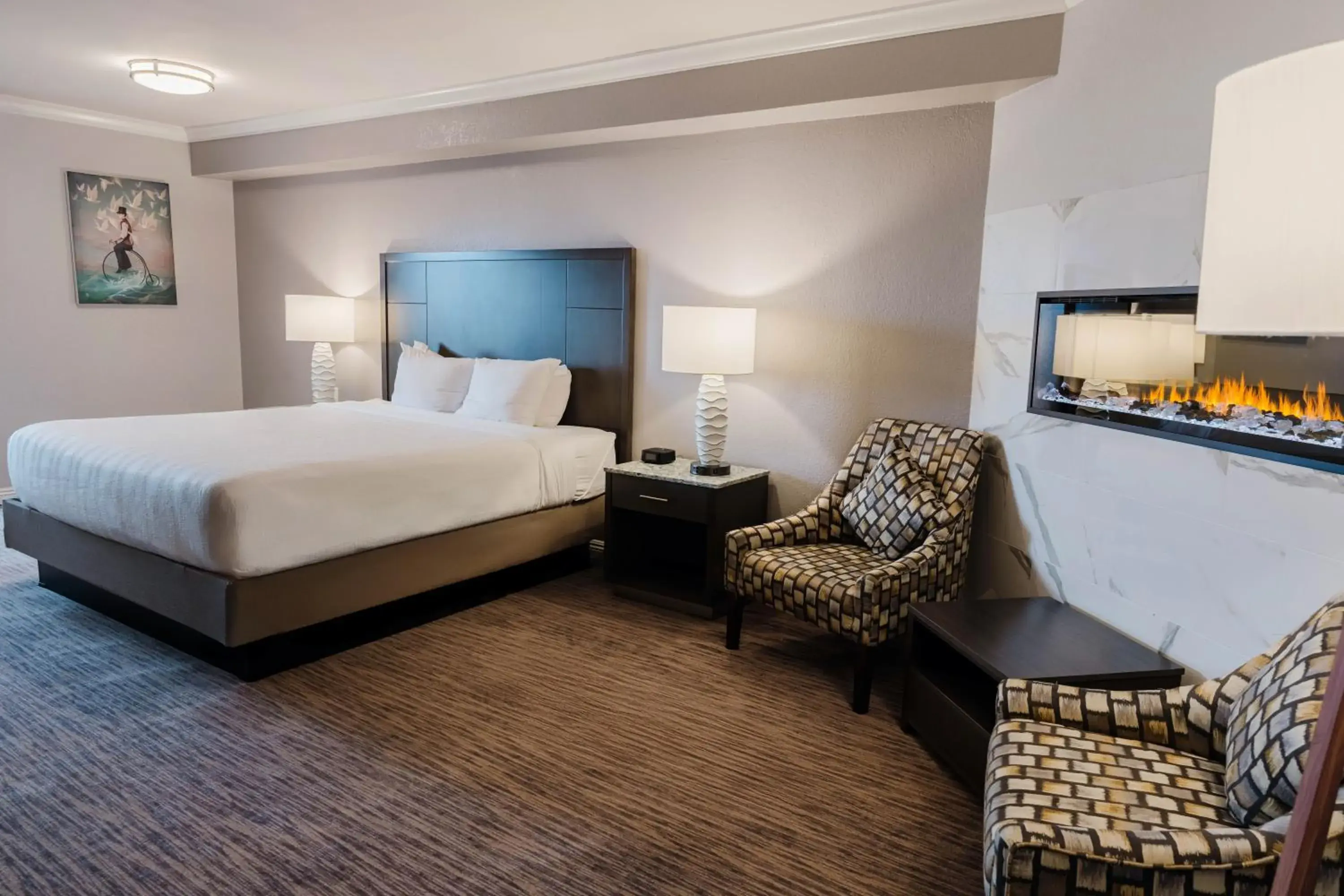 Standard King Room with Balcony and Fireplace - Non Smoking in Amanzi Hotel, an Ascend Collection Hotel Standard King Room with Balcony and Fireplace - Non Smoking in Amanzi Hotel, an Ascend Collection Hotel