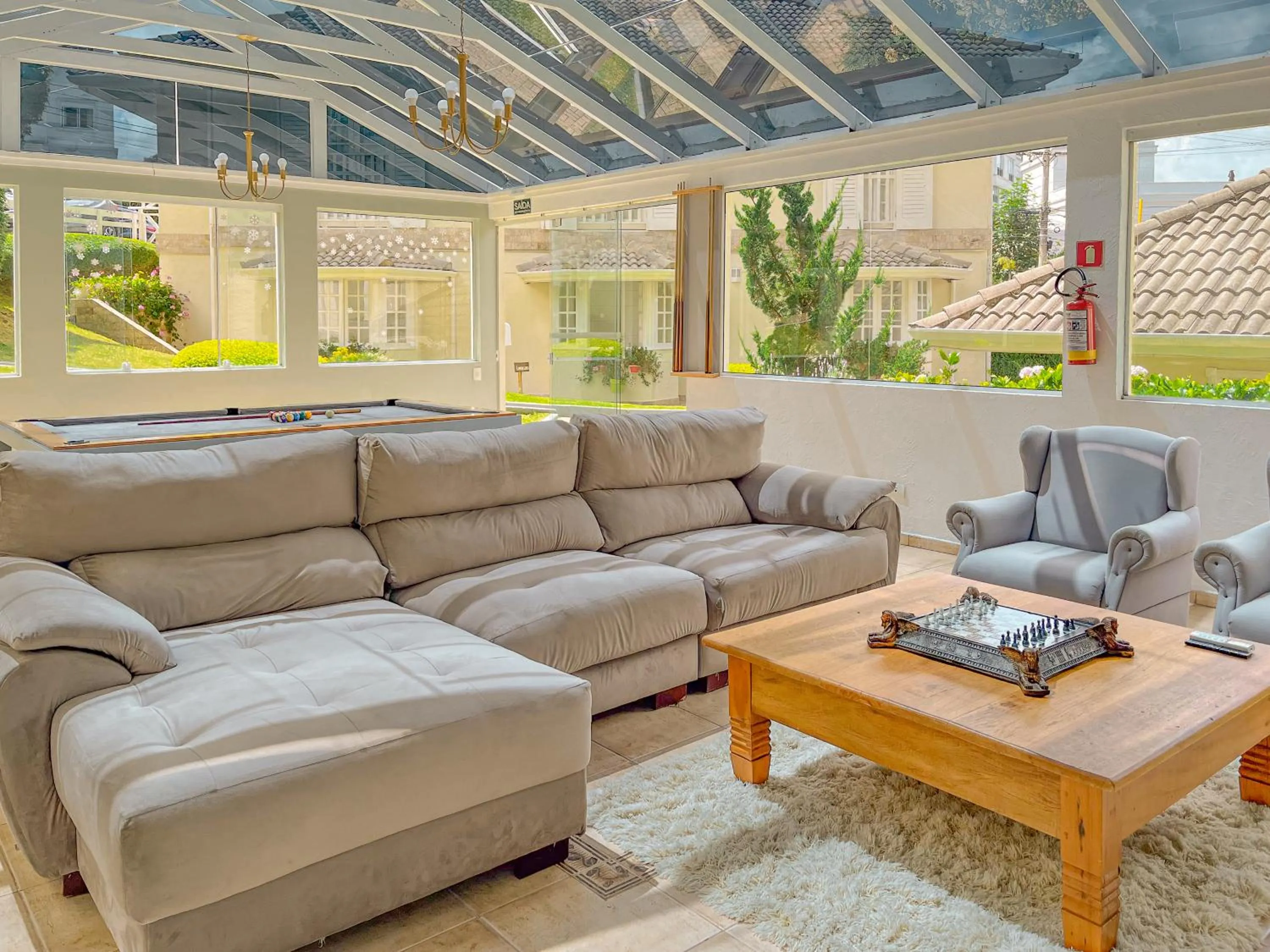 Living room in Pousada Nacional Inn Campos do Jordão