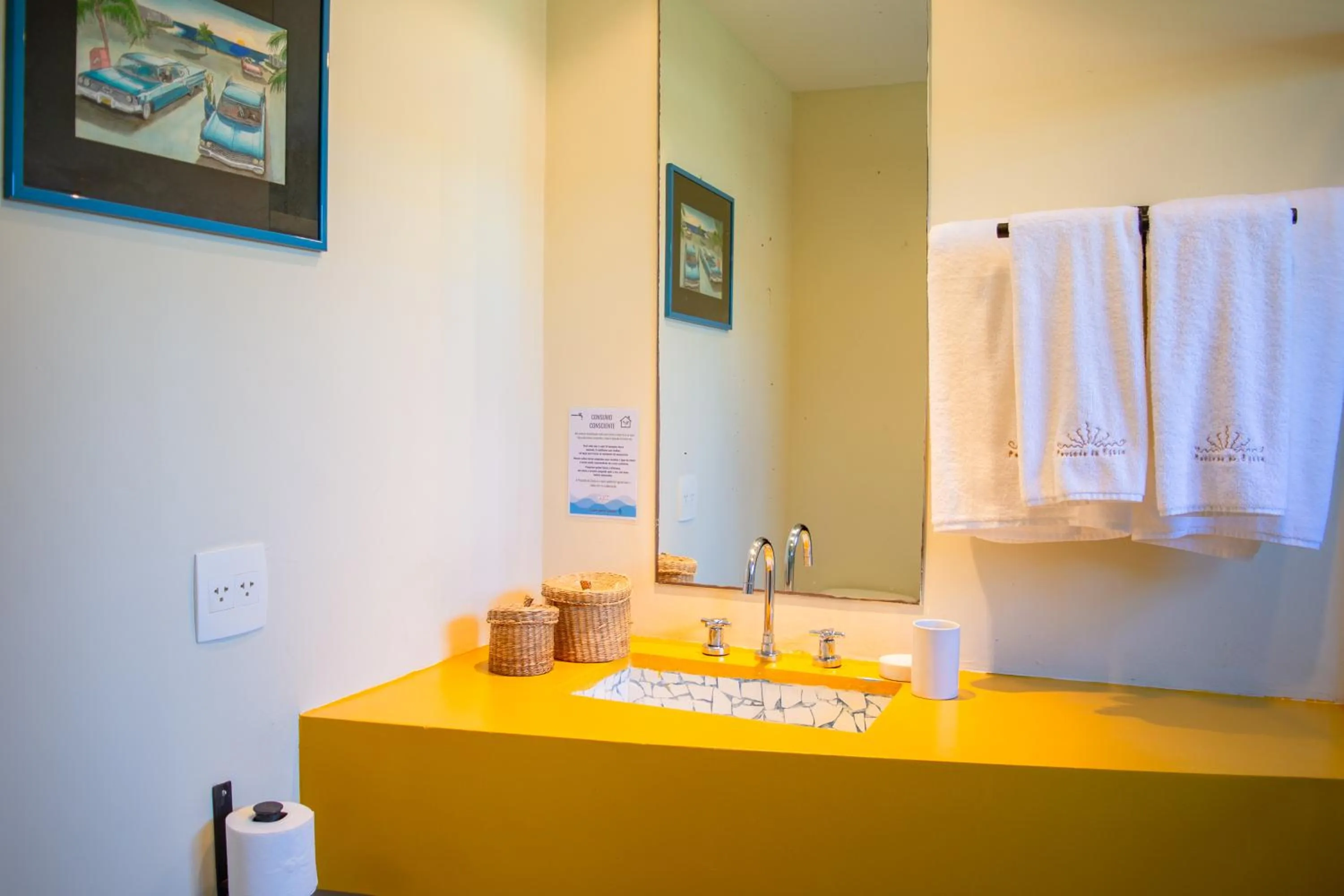 Bathroom in Pousada da Cyssa