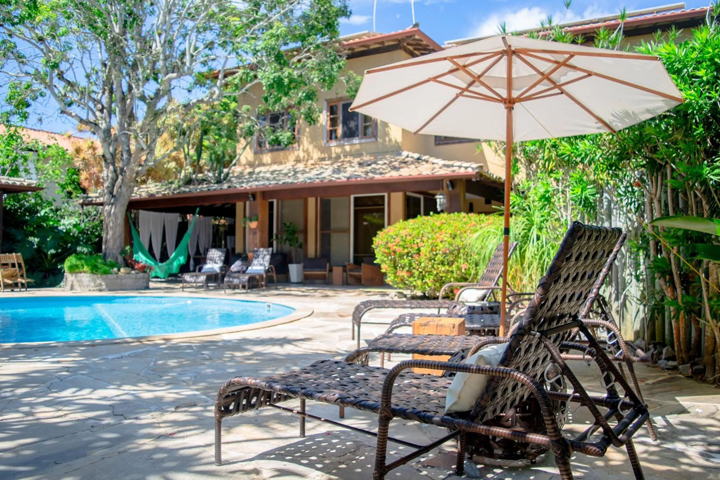 Patio in Pousada da Cyssa