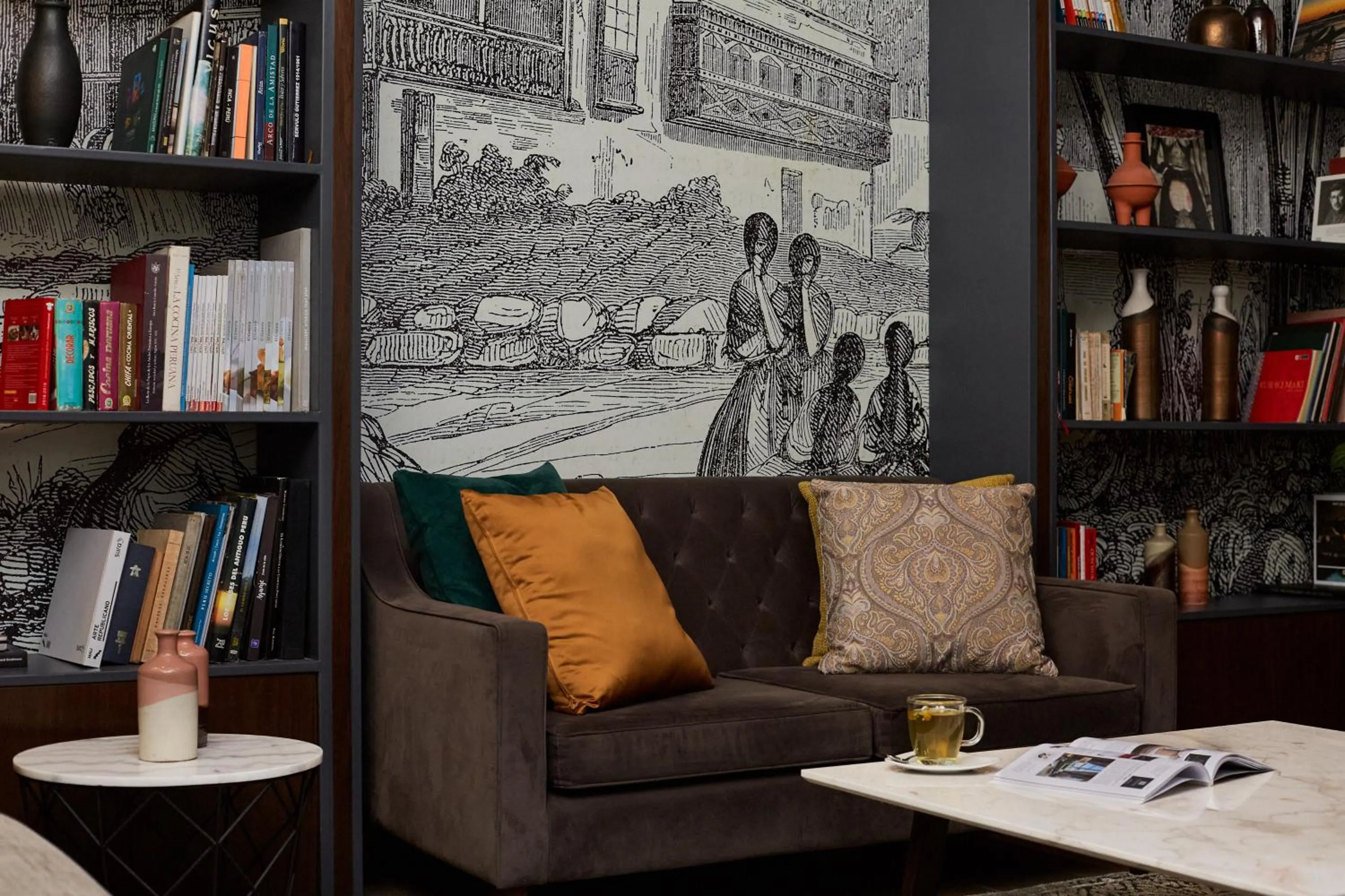 Library in Manto Hotel Lima - MGallery Collection