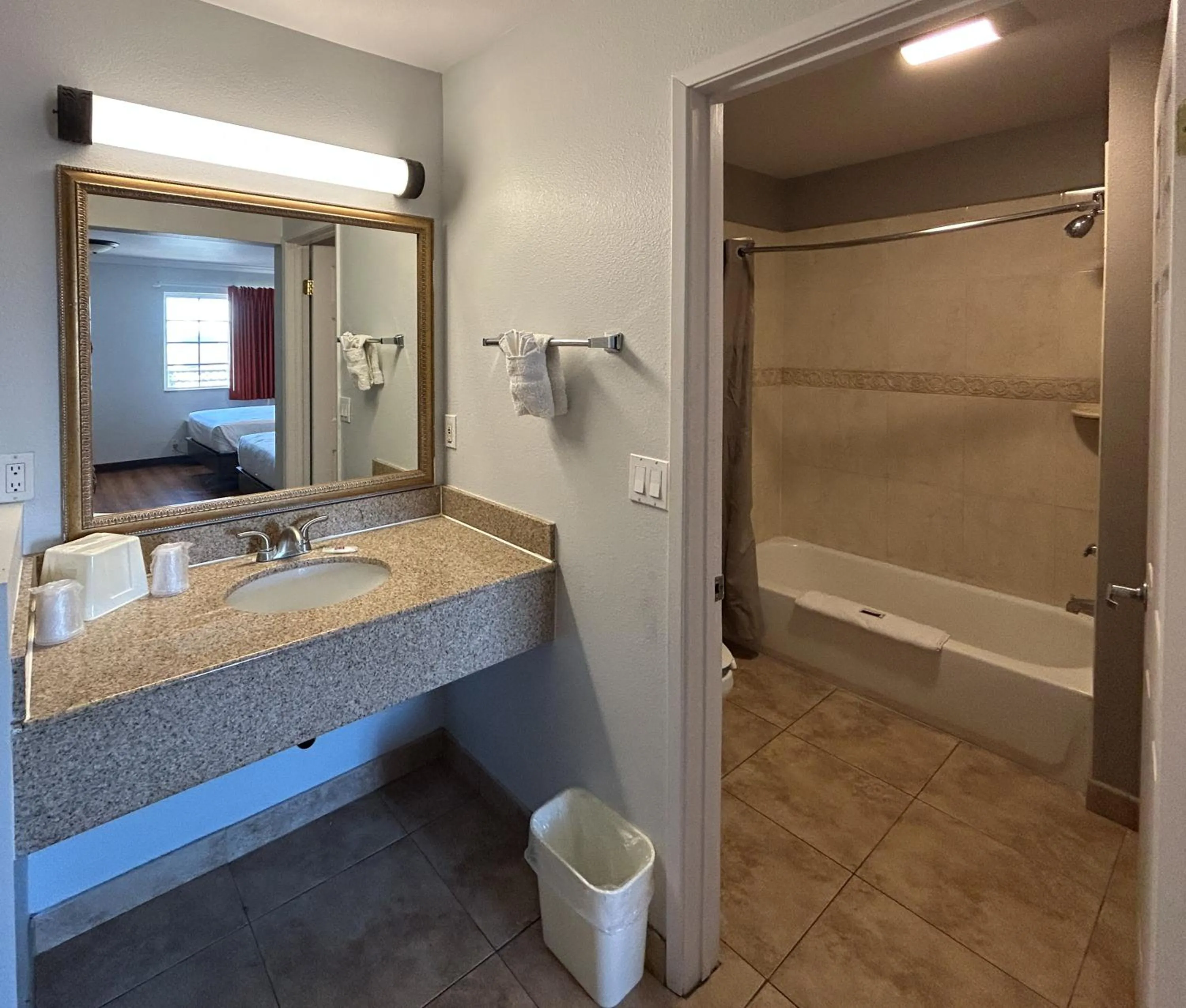 Bathroom in Studio 6 Mojave, CA - Airport