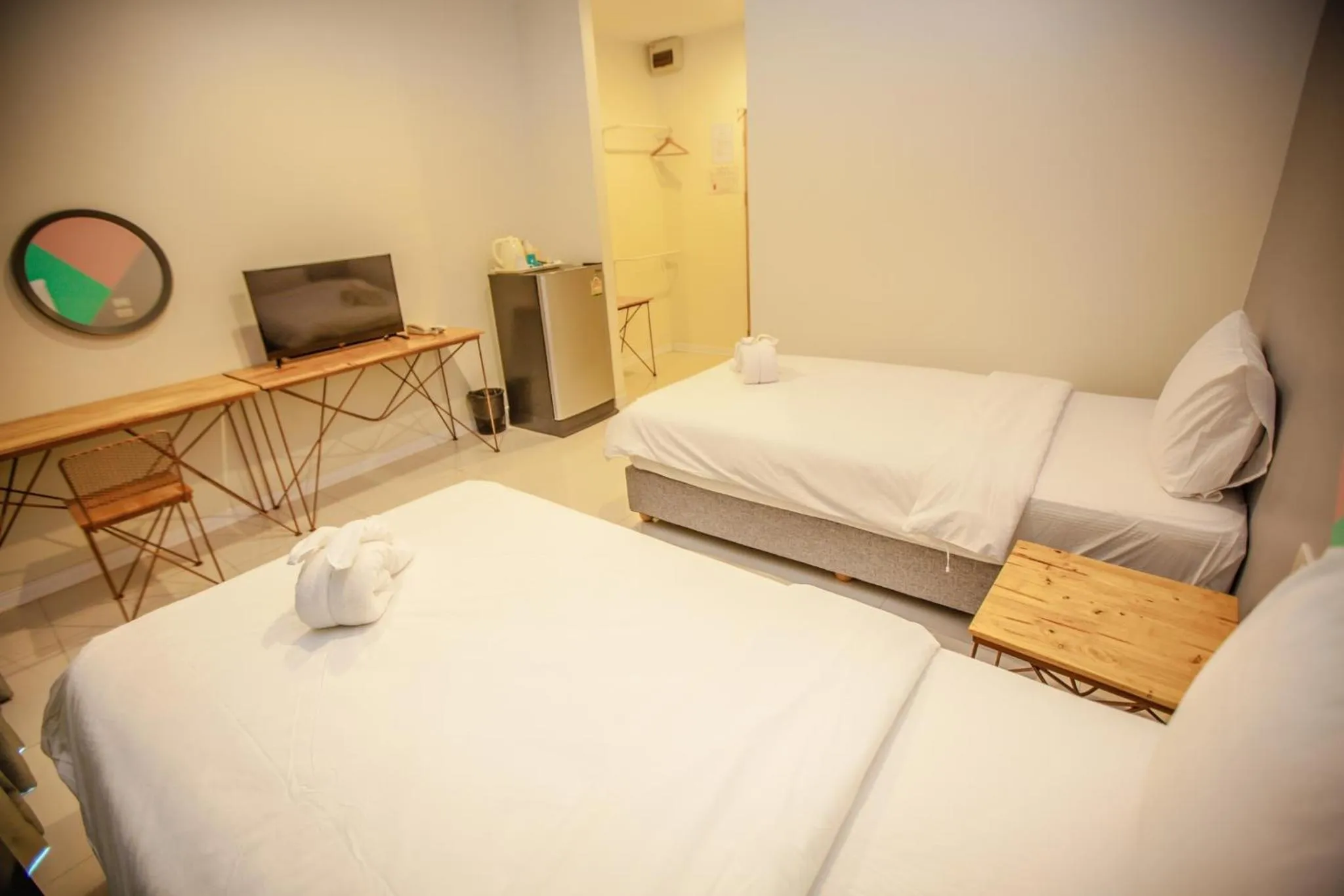 Bed in iRabbit Hotel