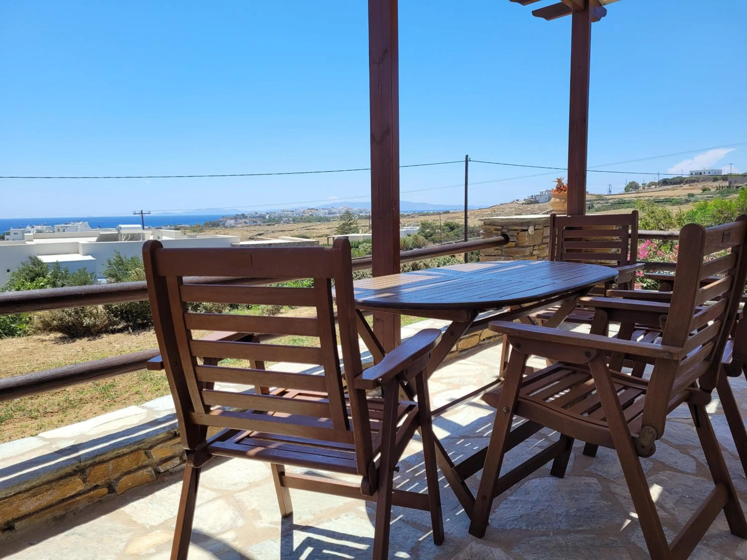Patio in Aigaio Studios tinos