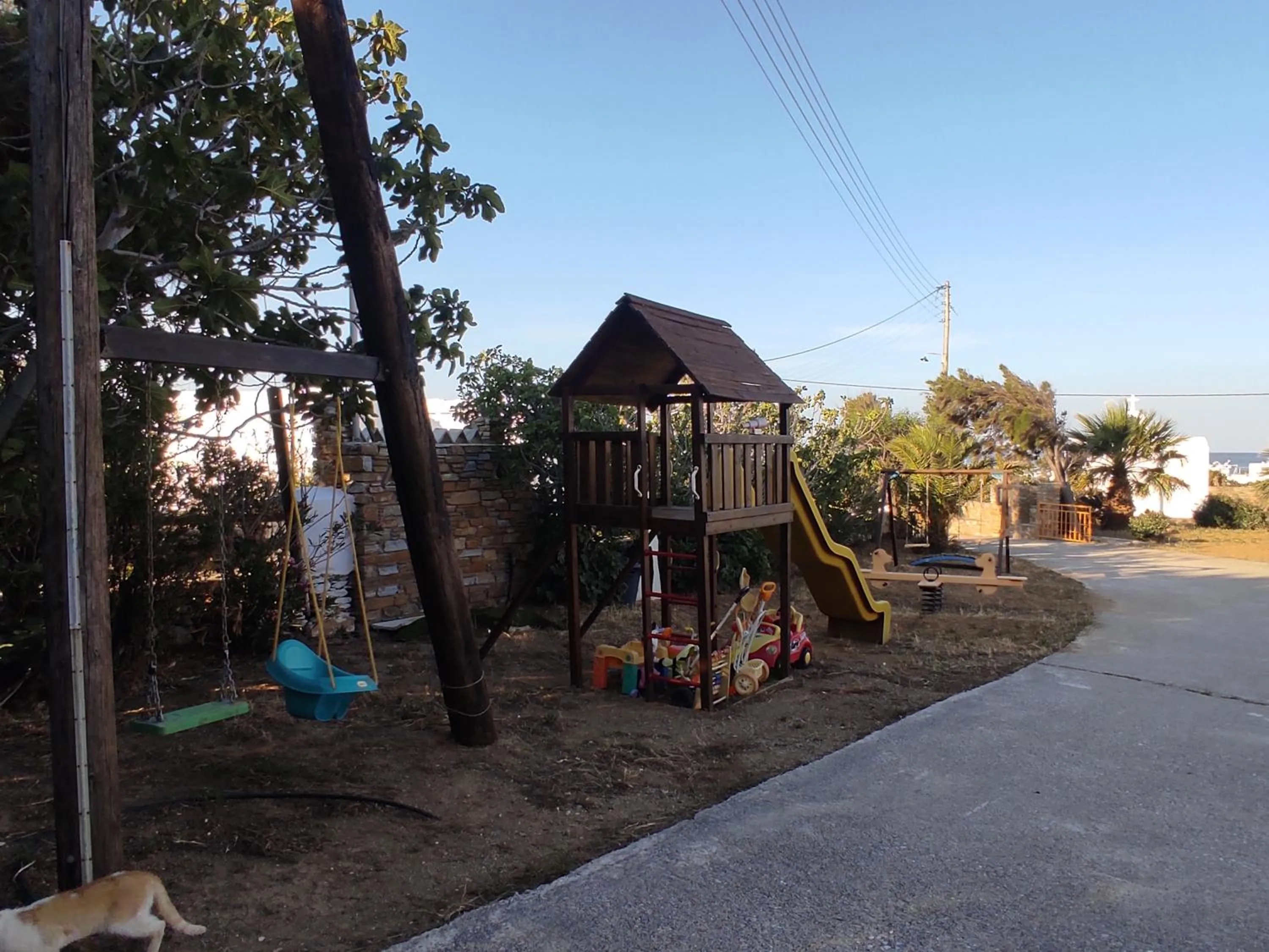 Children play ground in Aigaio Studios tinos