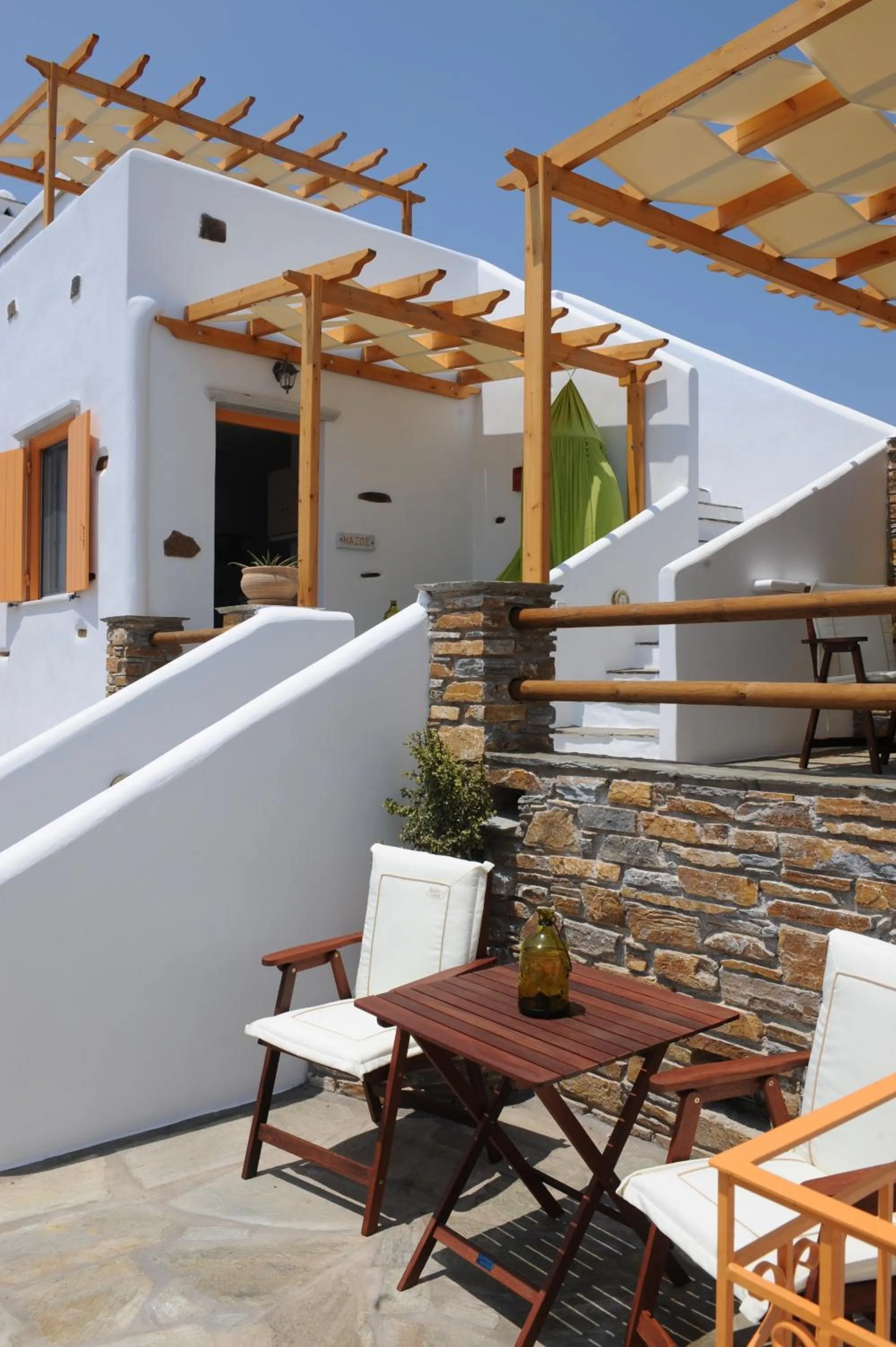 Patio in Aigaio Studios tinos