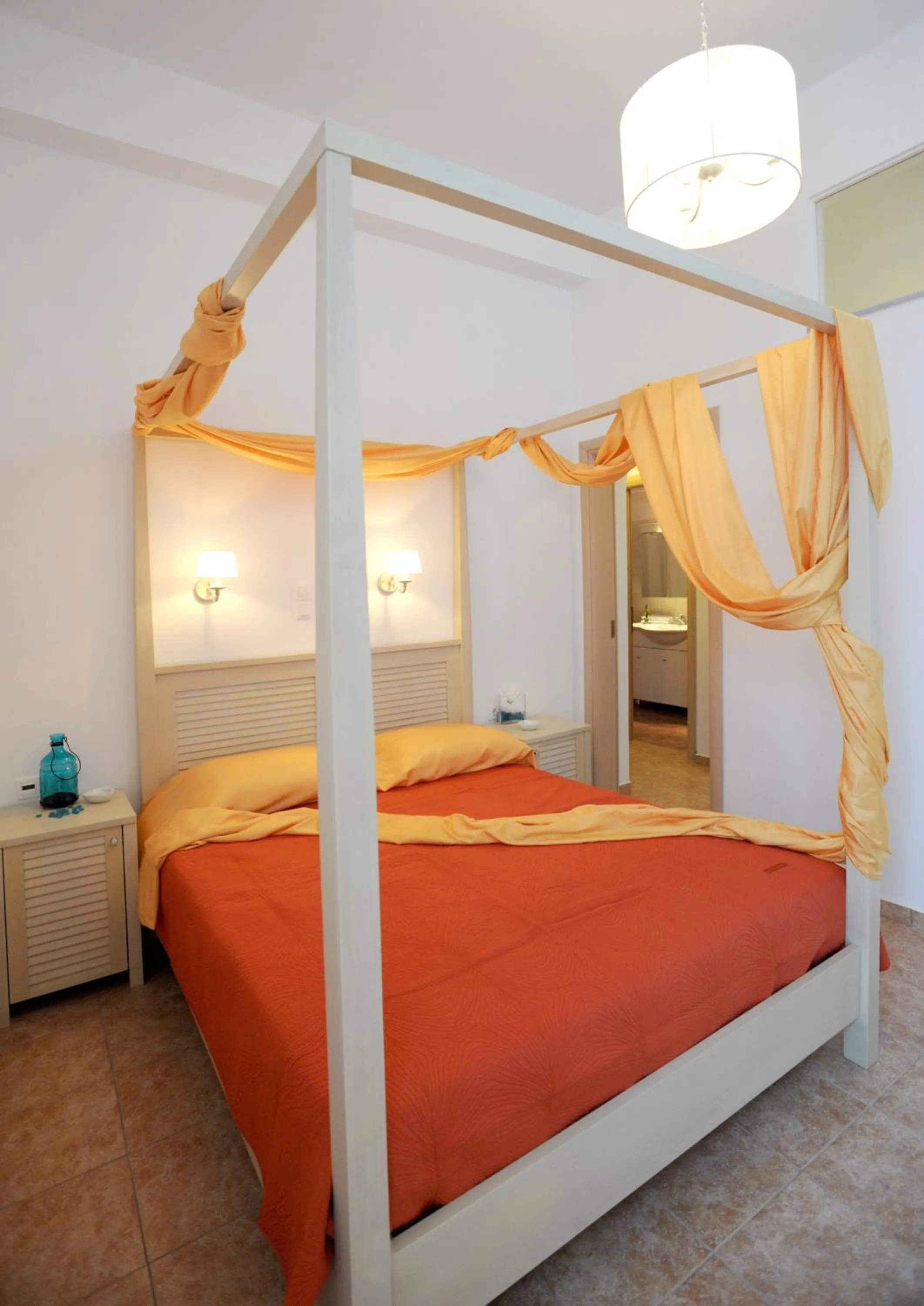 Bed in Aigaio Studios tinos