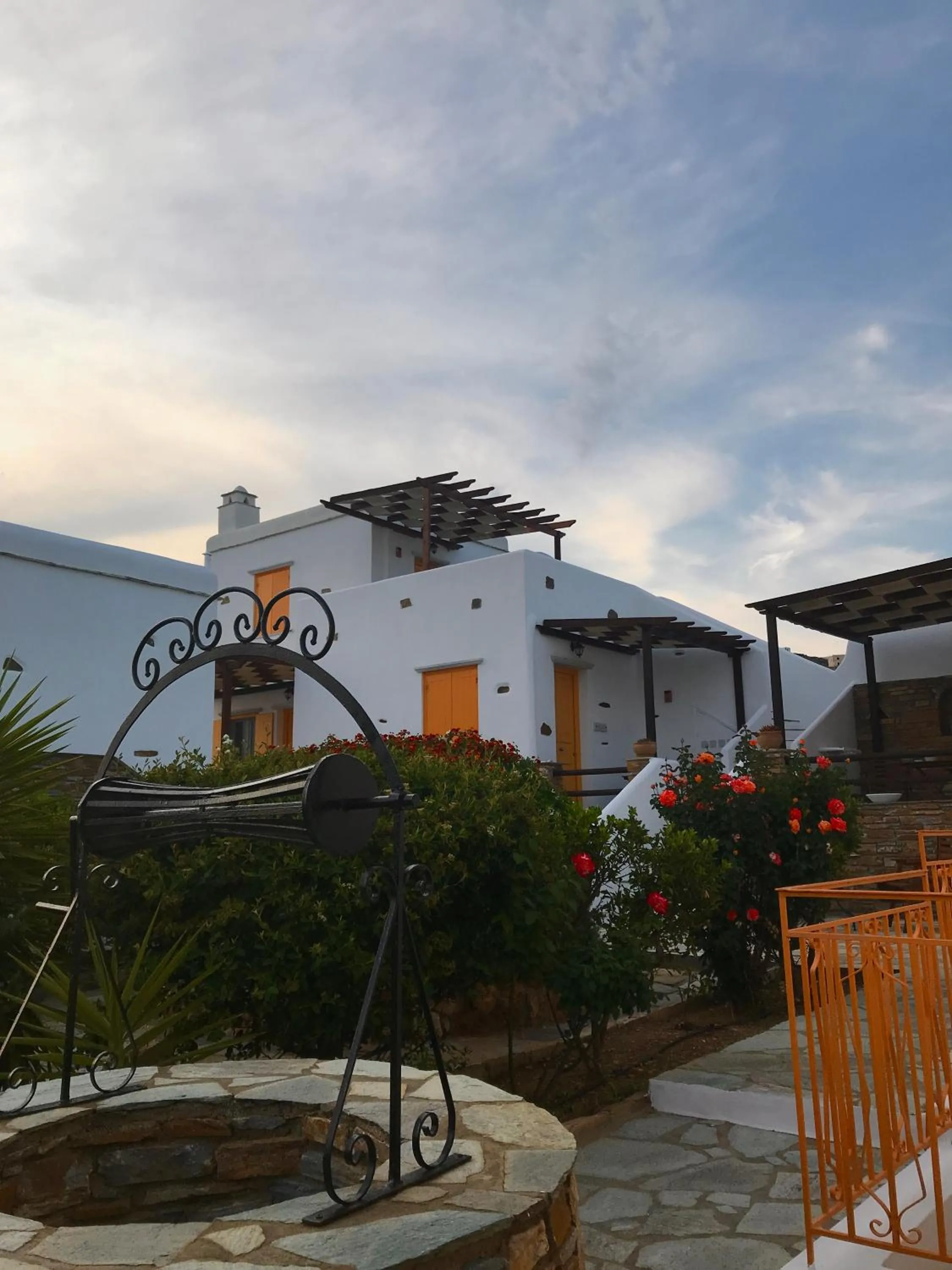 Patio in Aigaio Studios tinos