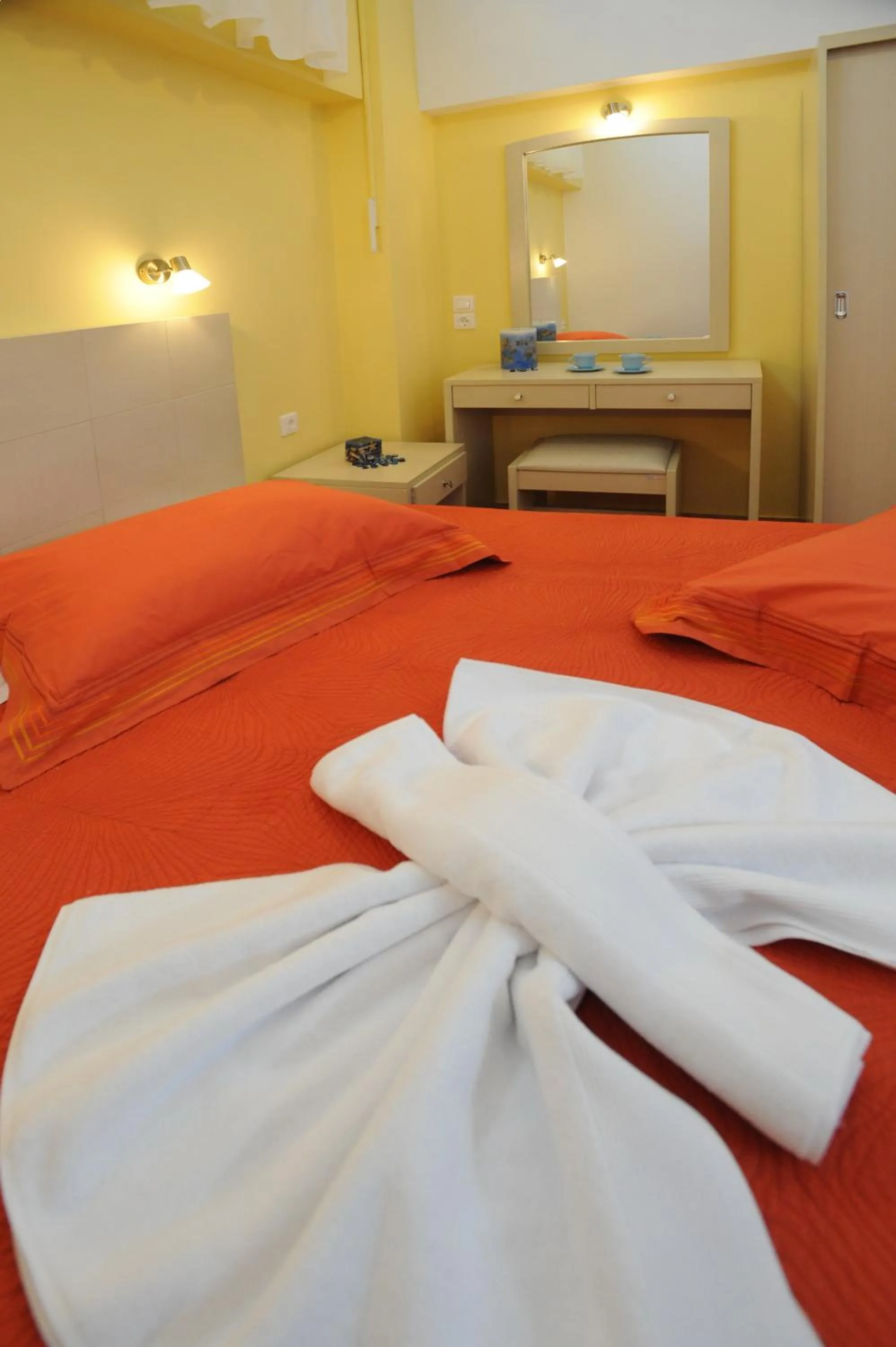 Bed in Aigaio Studios tinos