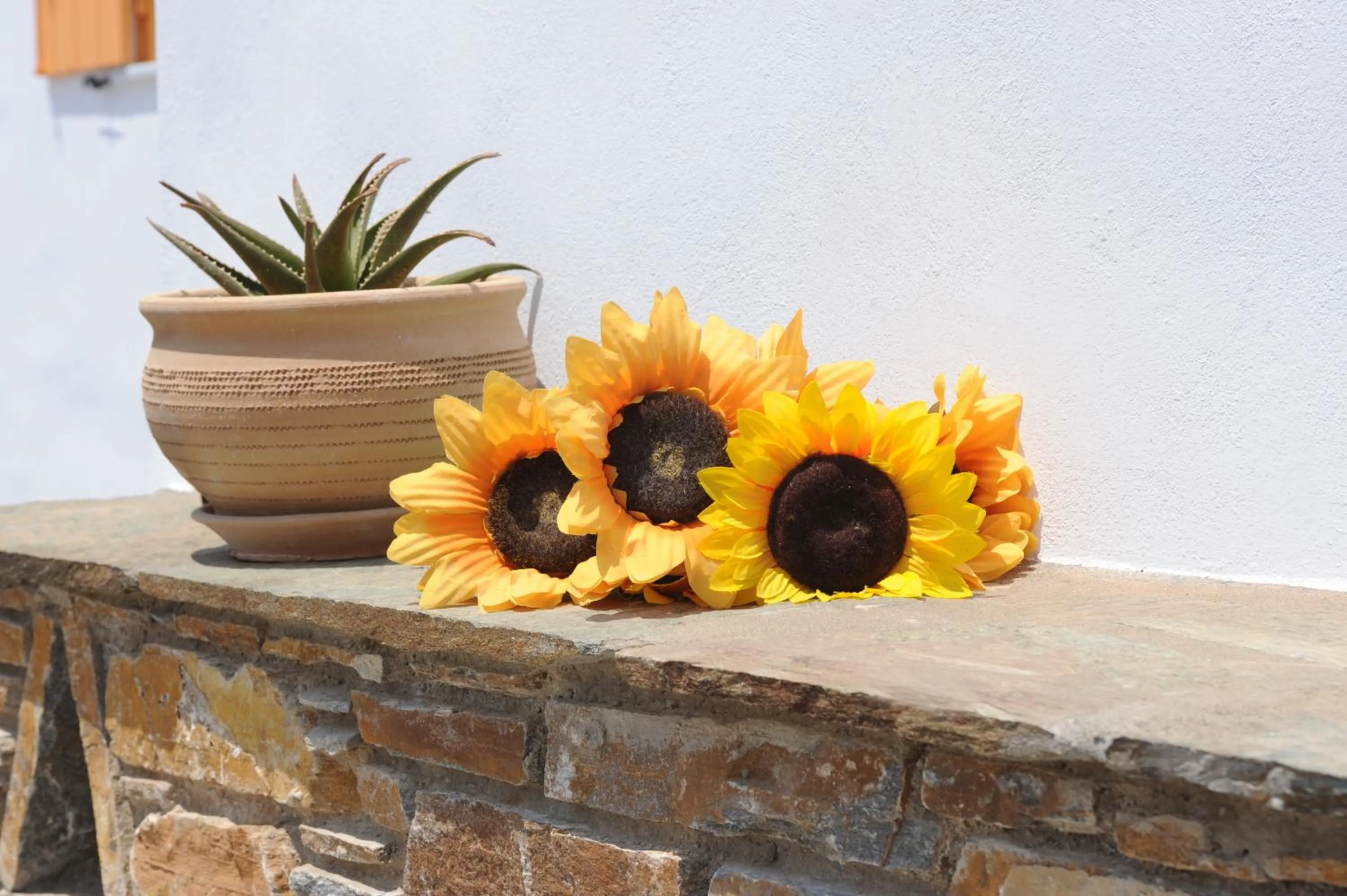 Balcony/Terrace in Aigaio Studios tinos