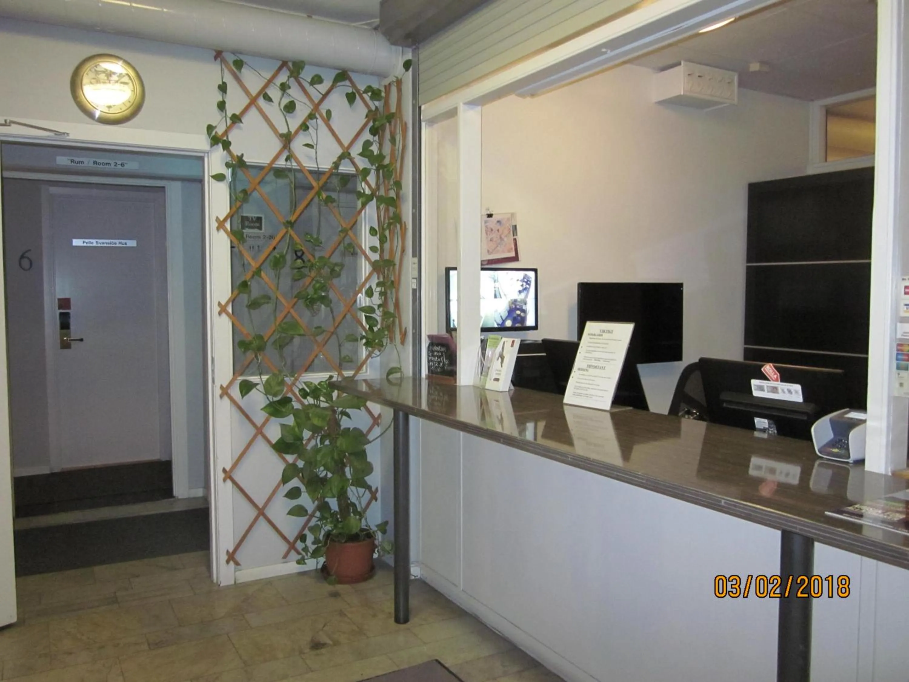 Lobby or reception in Uppsala City Hostel