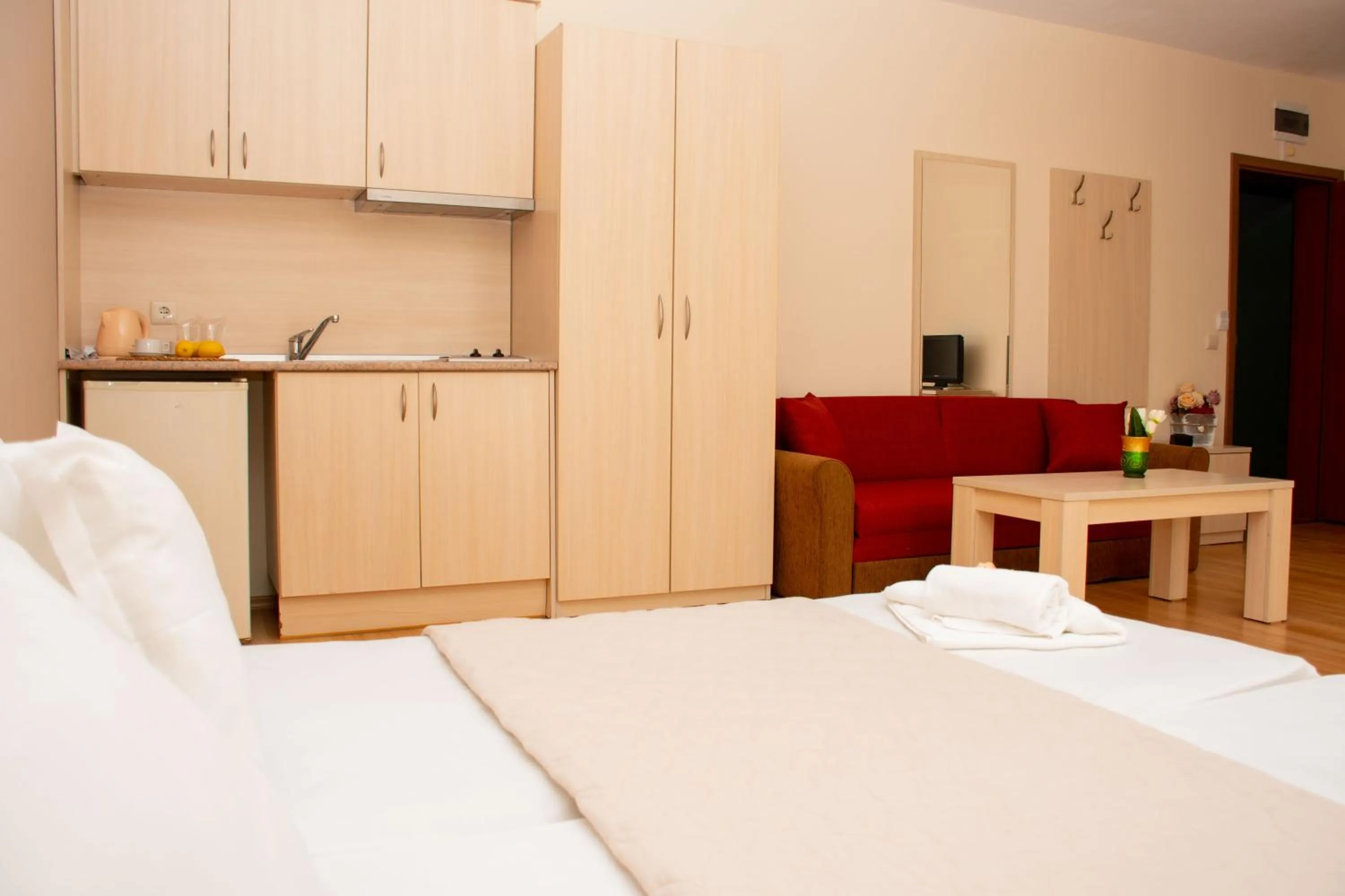 Bed in Serena Residence Aparthotel