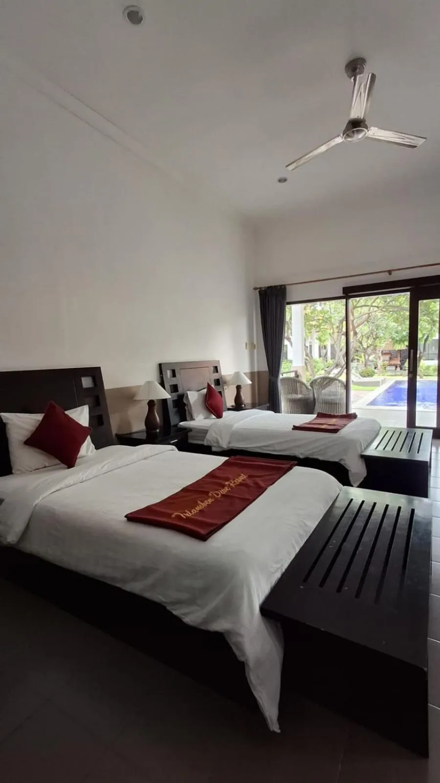 Bed in Tulamben Dive Resort