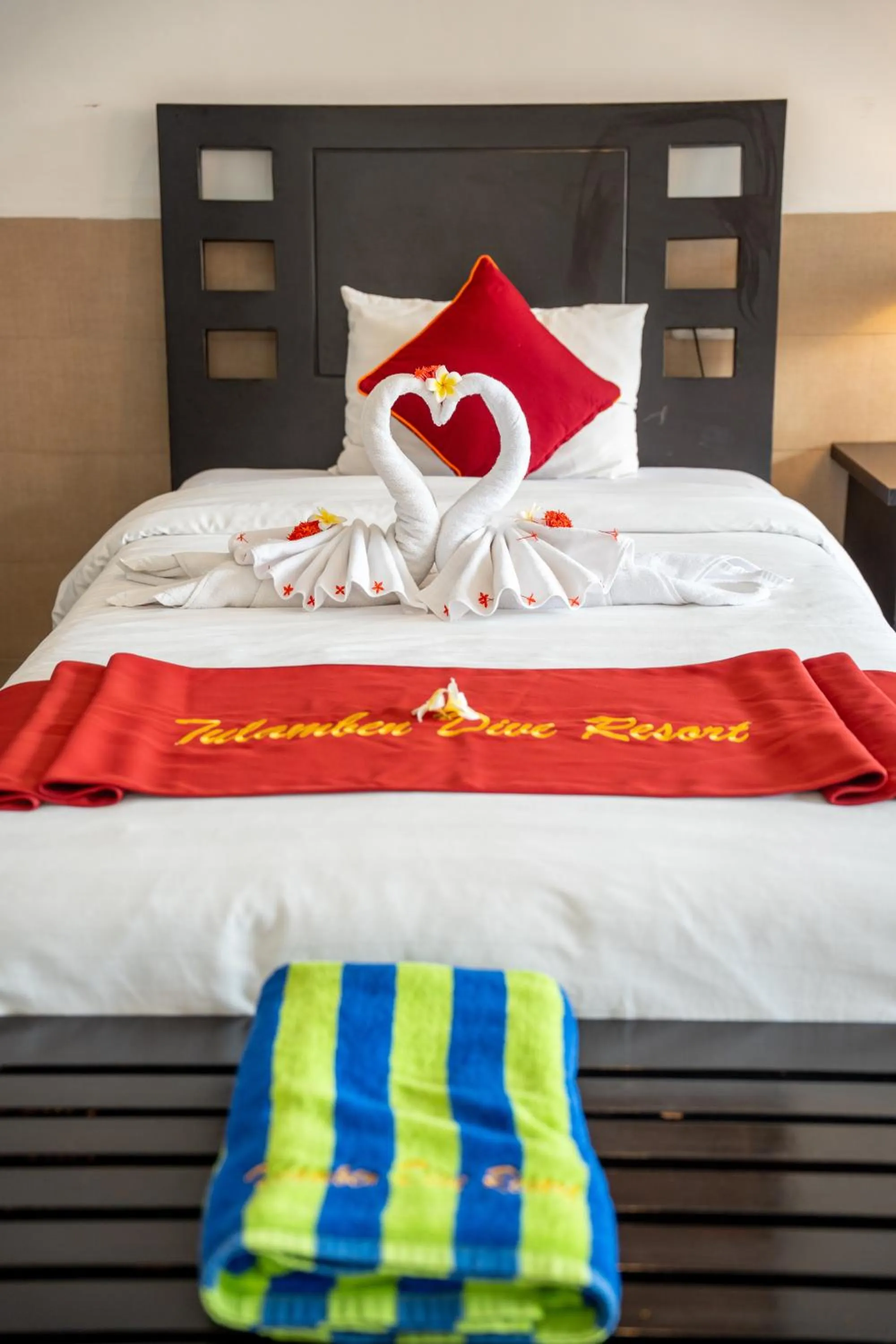 Bed in Tulamben Dive Resort