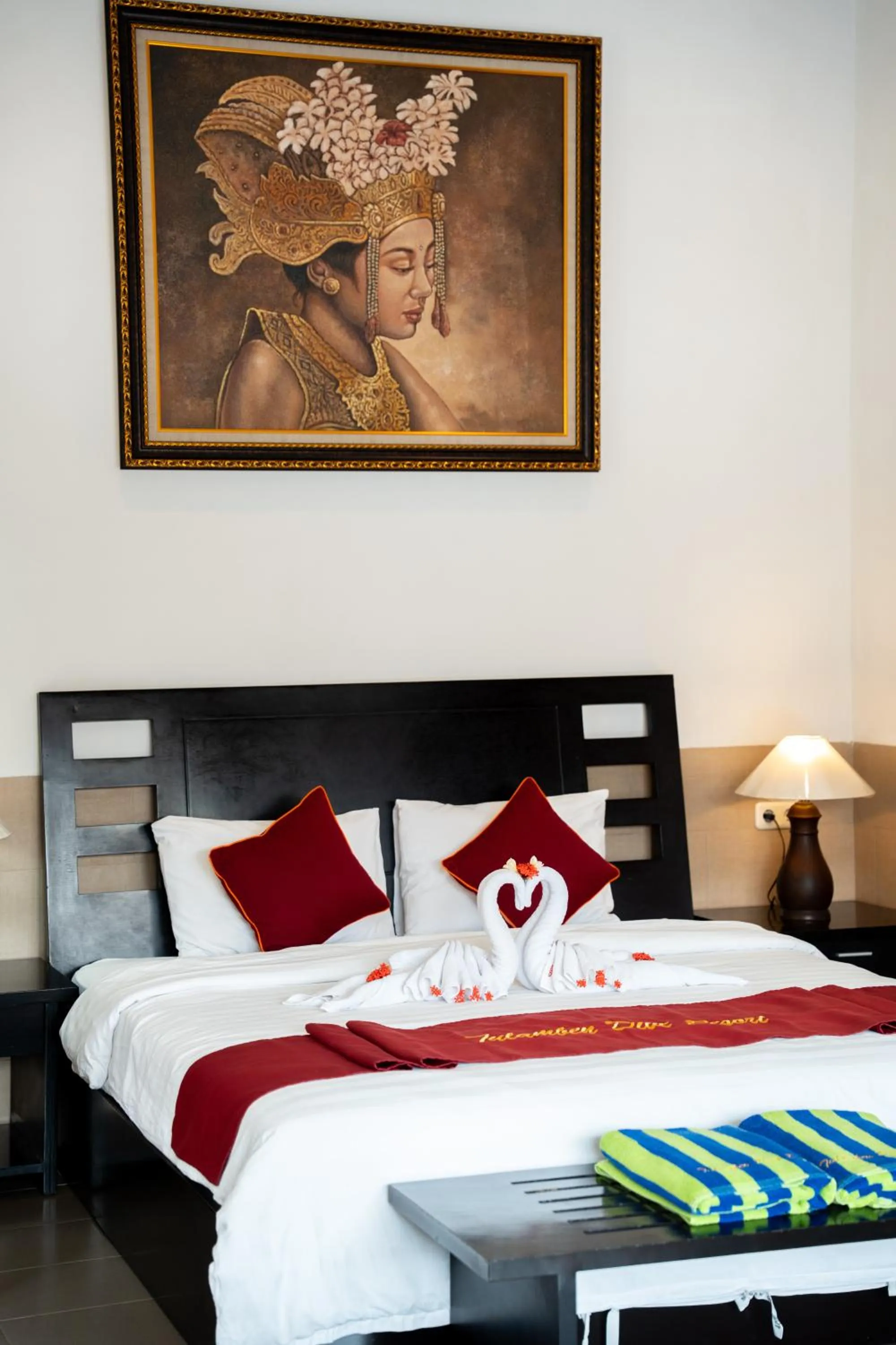 Bed in Tulamben Dive Resort