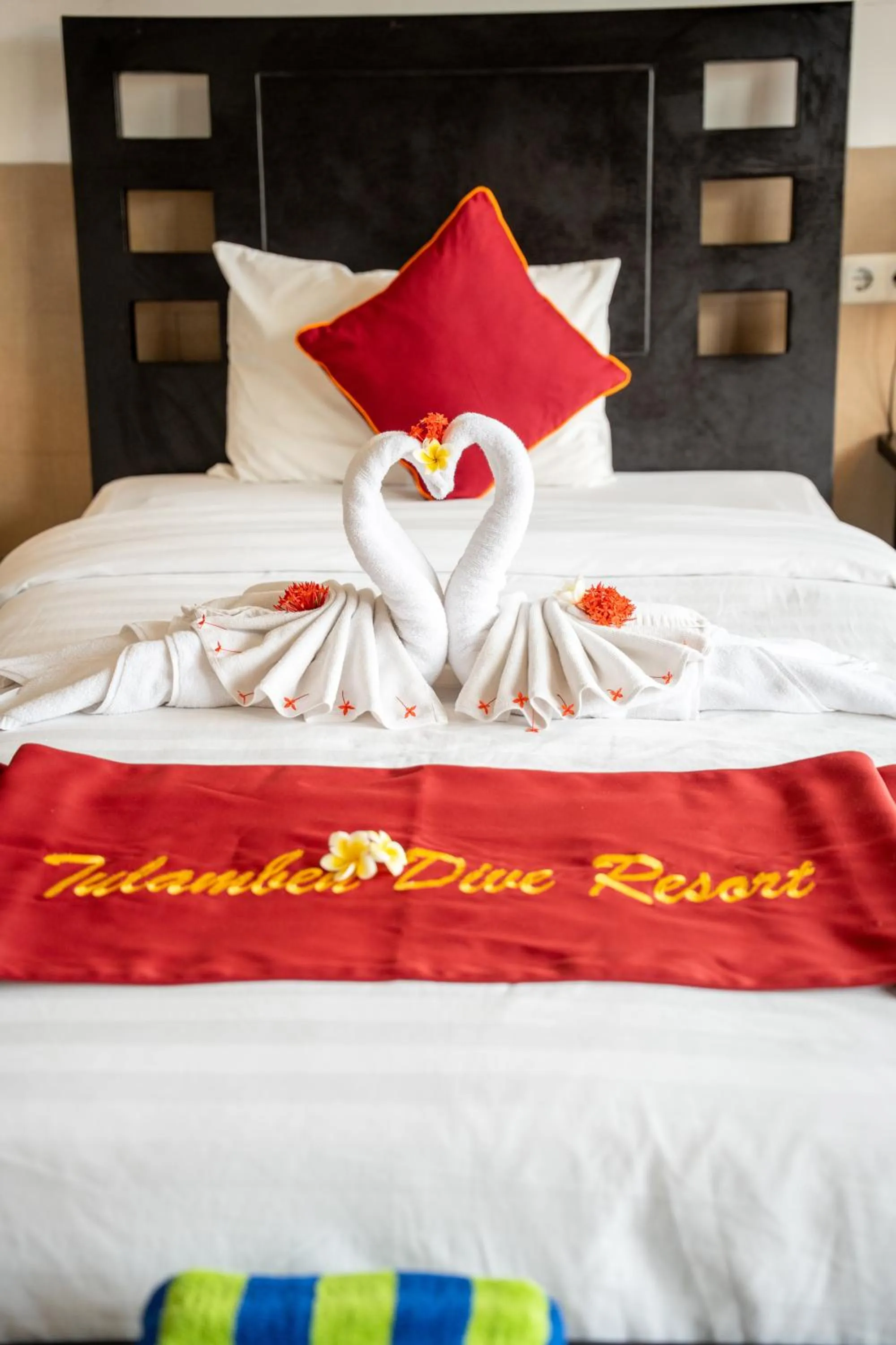 Bed in Tulamben Dive Resort