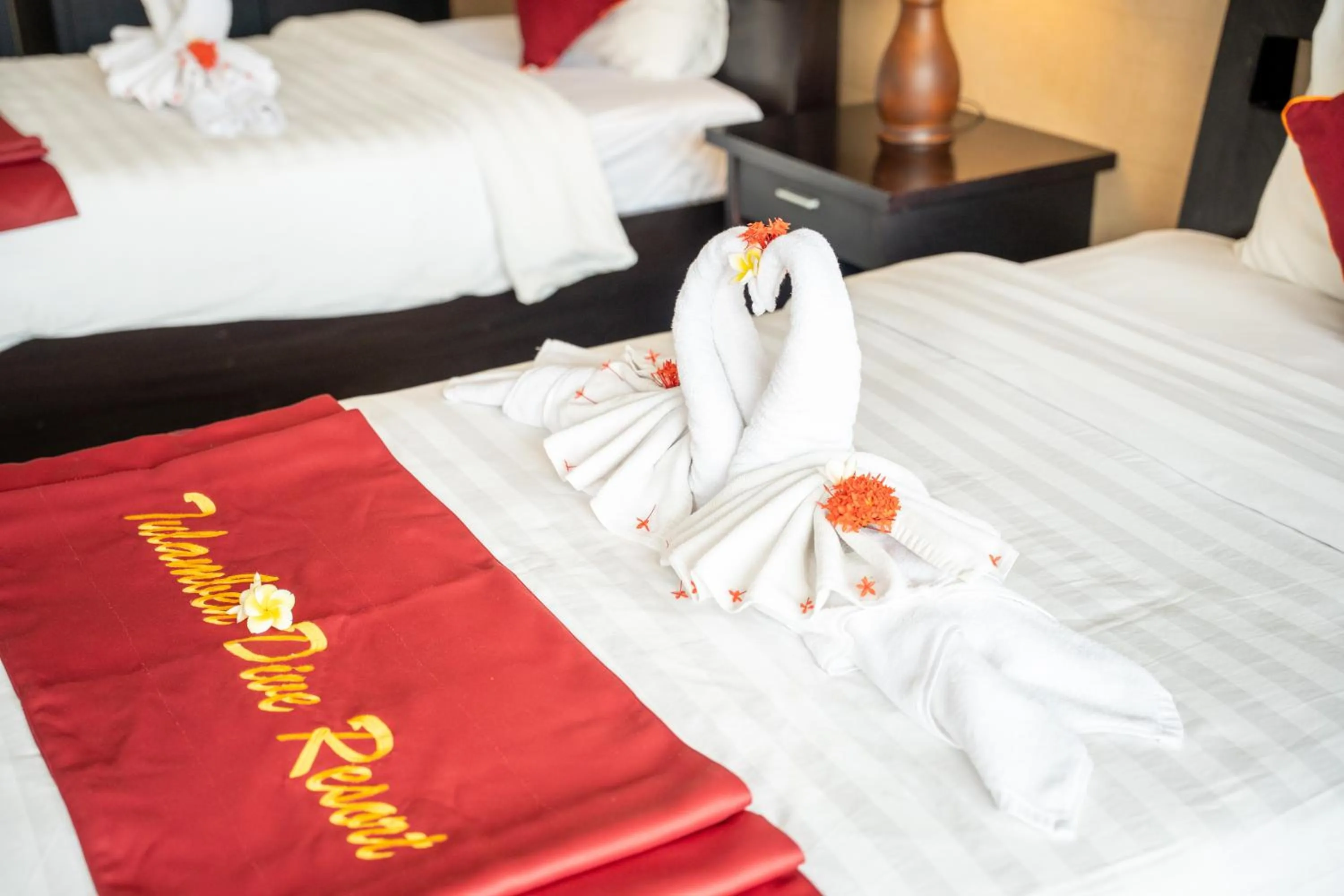 Bed in Tulamben Dive Resort