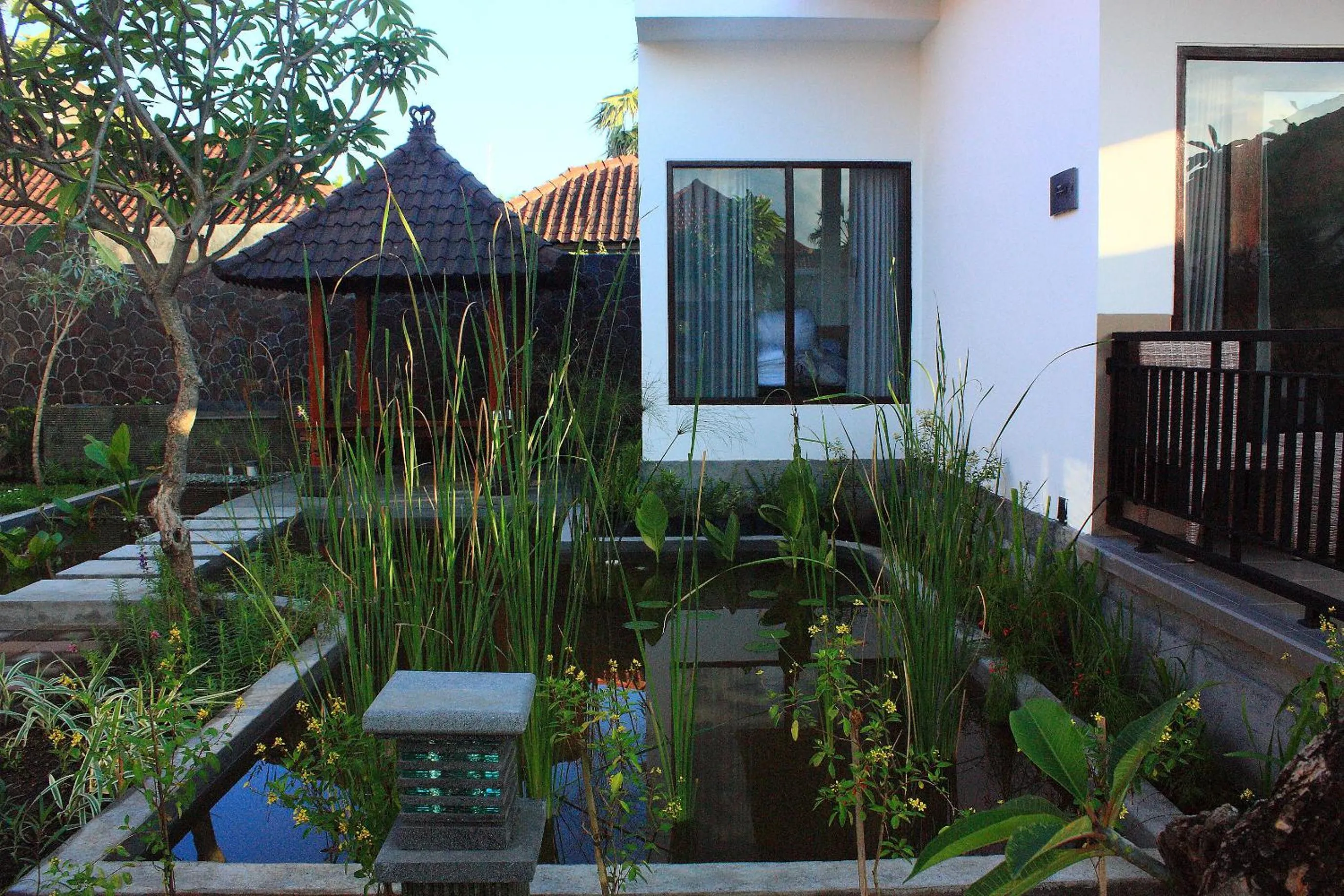 Garden view in Tulamben Dive Resort