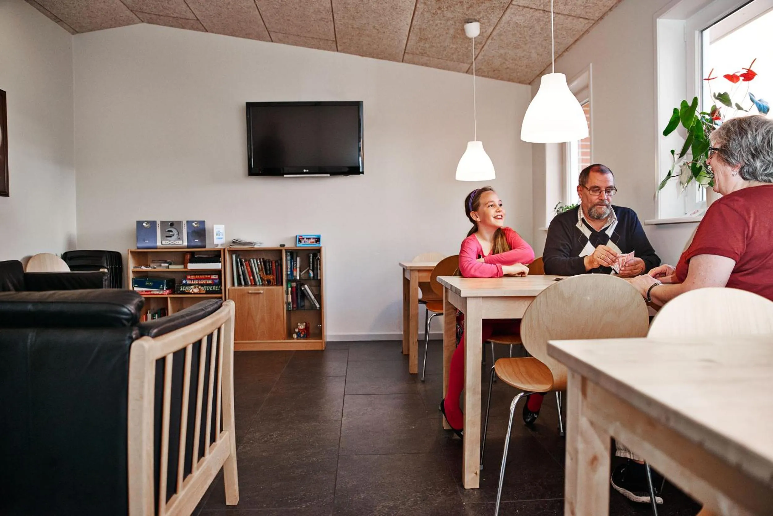 Communal lounge/ TV room in Danhostel Frederikshavn City