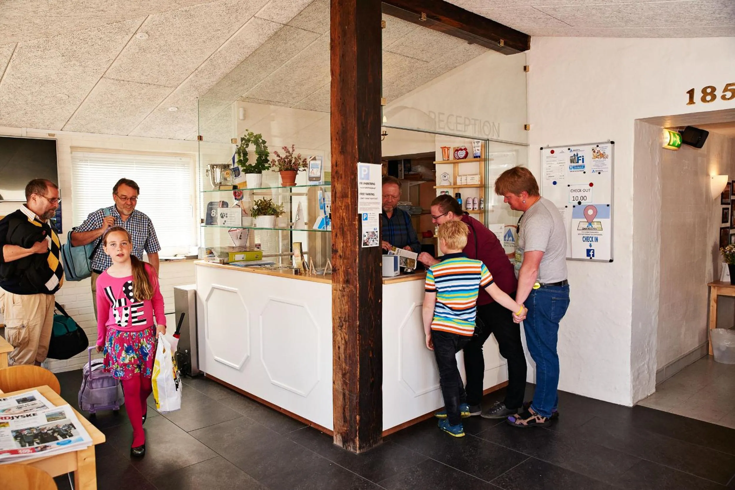 Lobby or reception in Danhostel Frederikshavn City