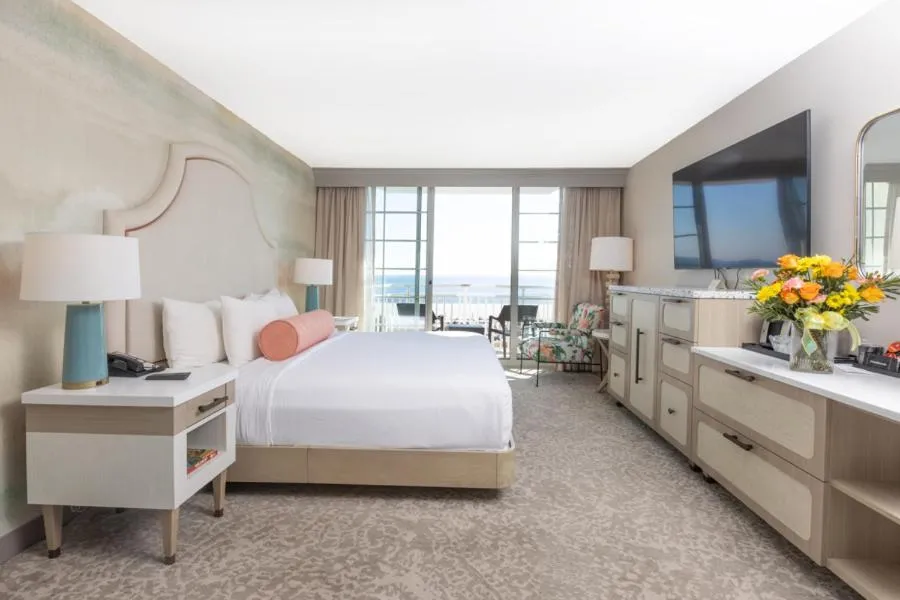 Bed in Ocean Club Hotel