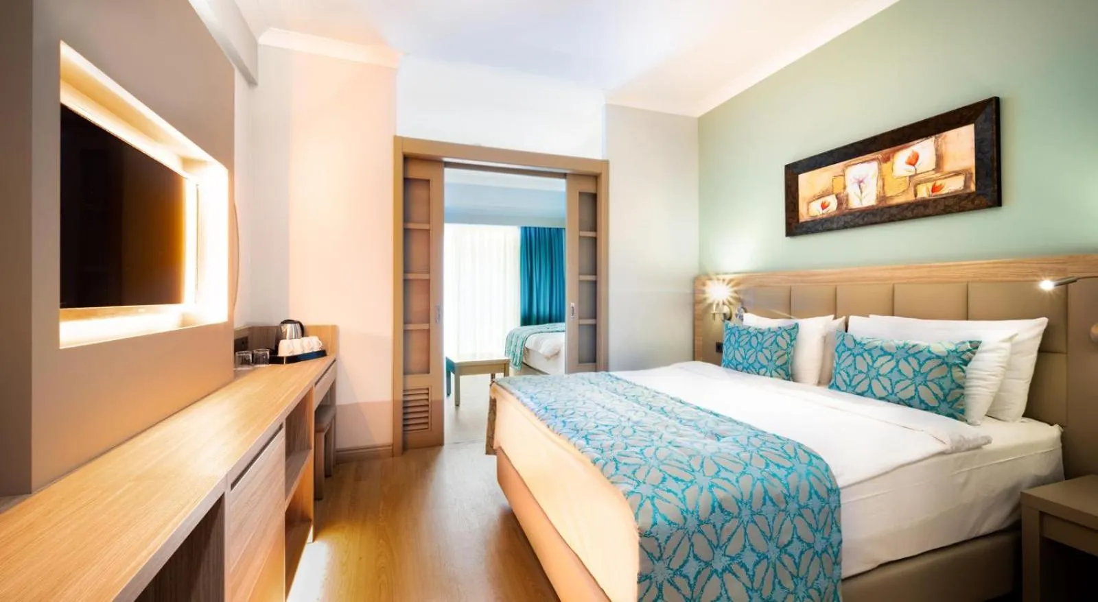 Photo of the whole room, Bed in Aqua Fantasy Aquapark Hotel & Spa - Ultra All Inclusive