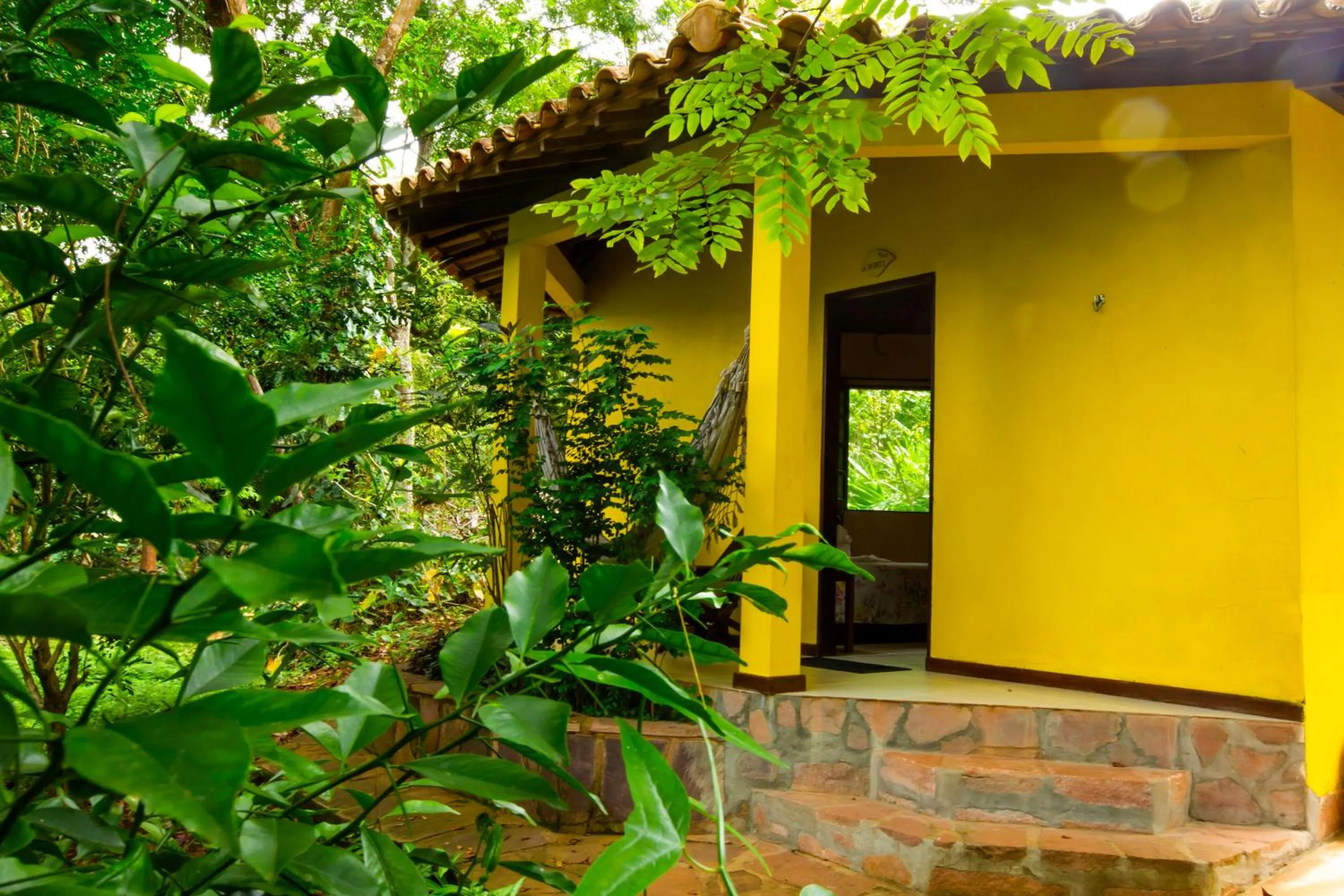 Garden view in Pousada Canto No Bosque