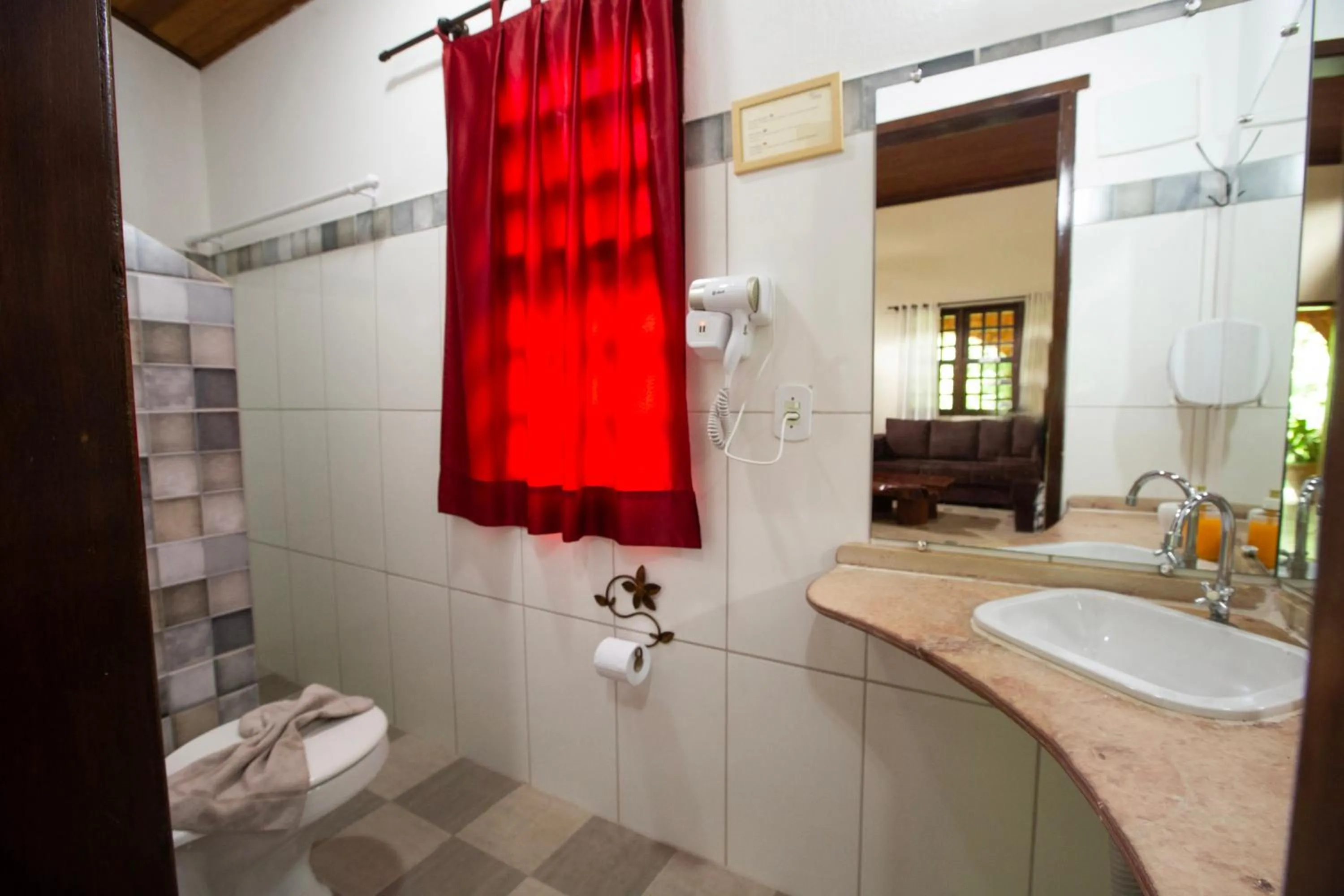 Bathroom in Pousada Canto No Bosque