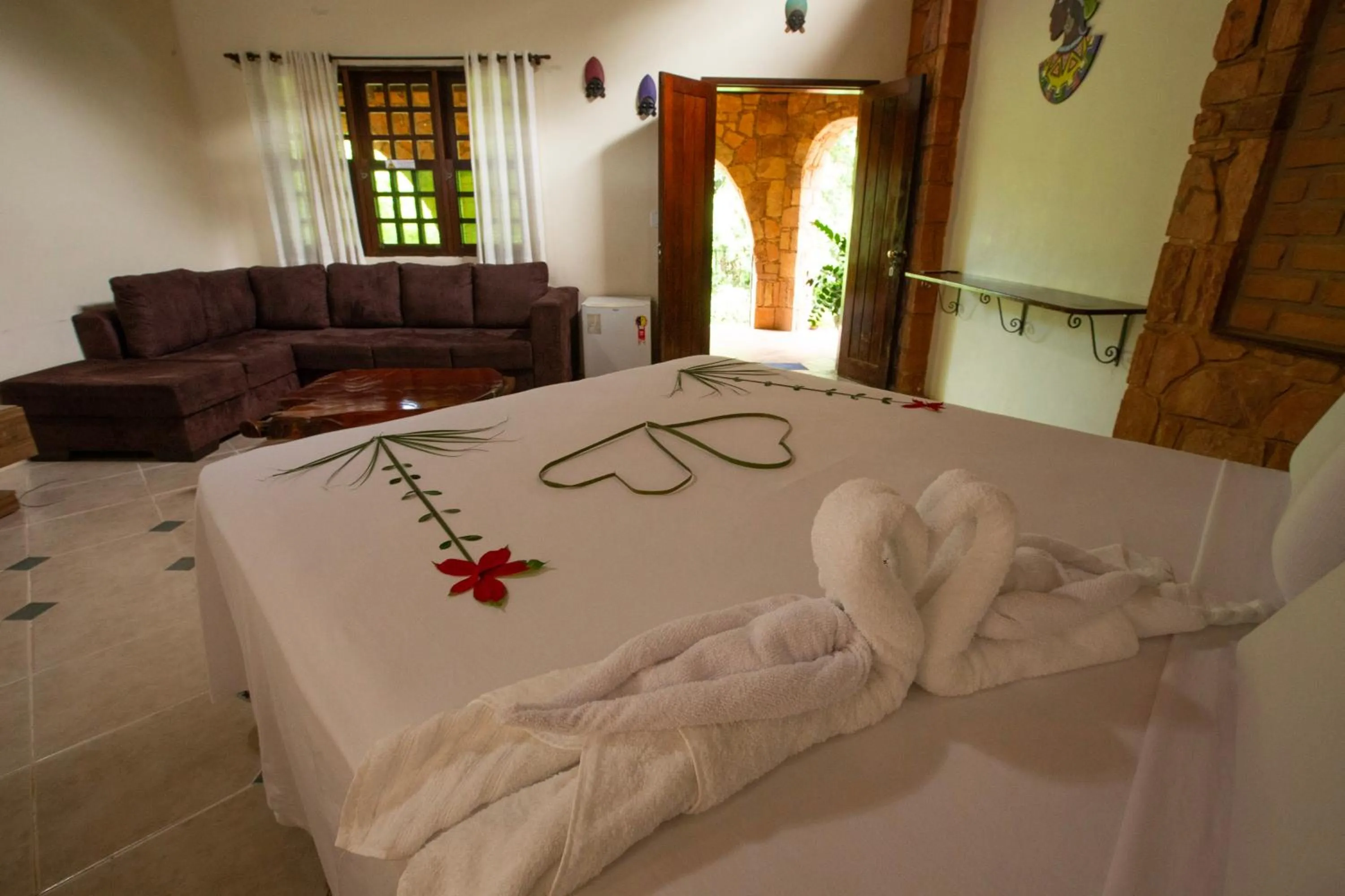 Bedroom, Bed in Pousada Canto No Bosque