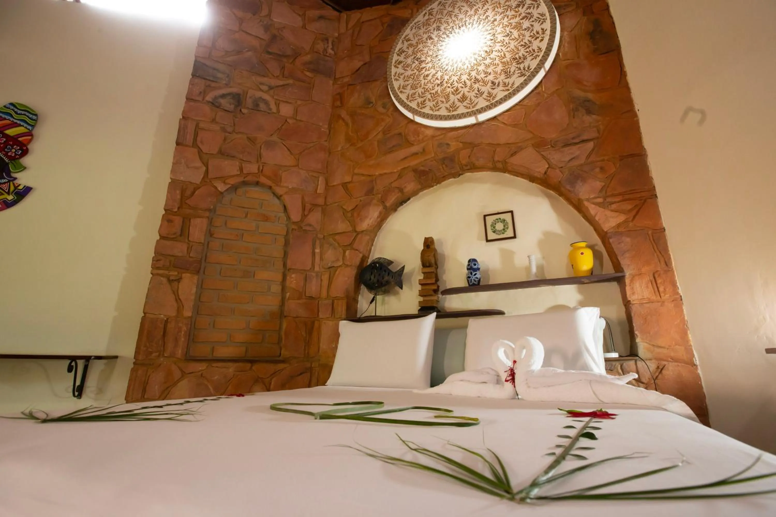 Bed in Pousada Canto No Bosque