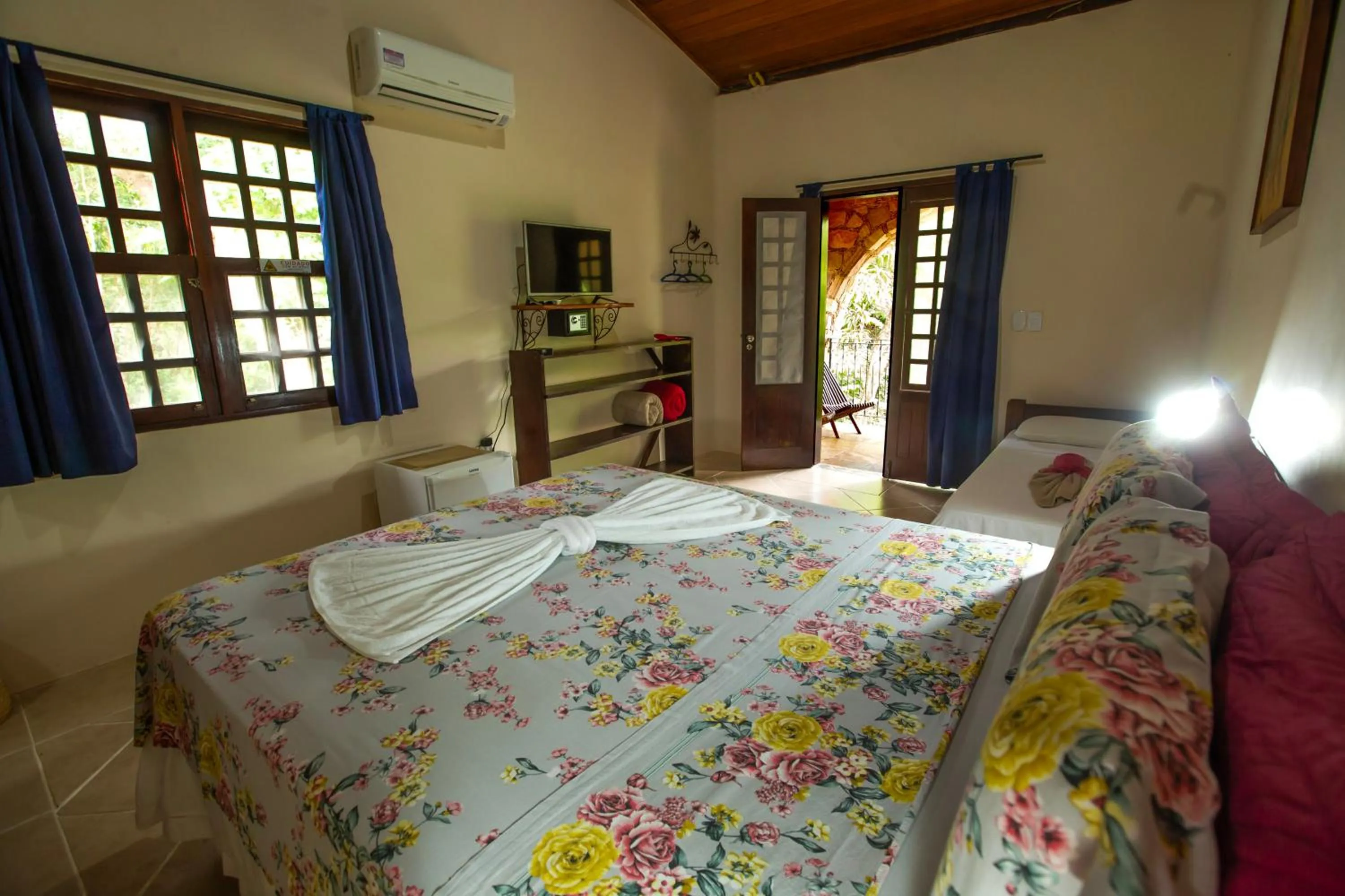 Bed in Pousada Canto No Bosque