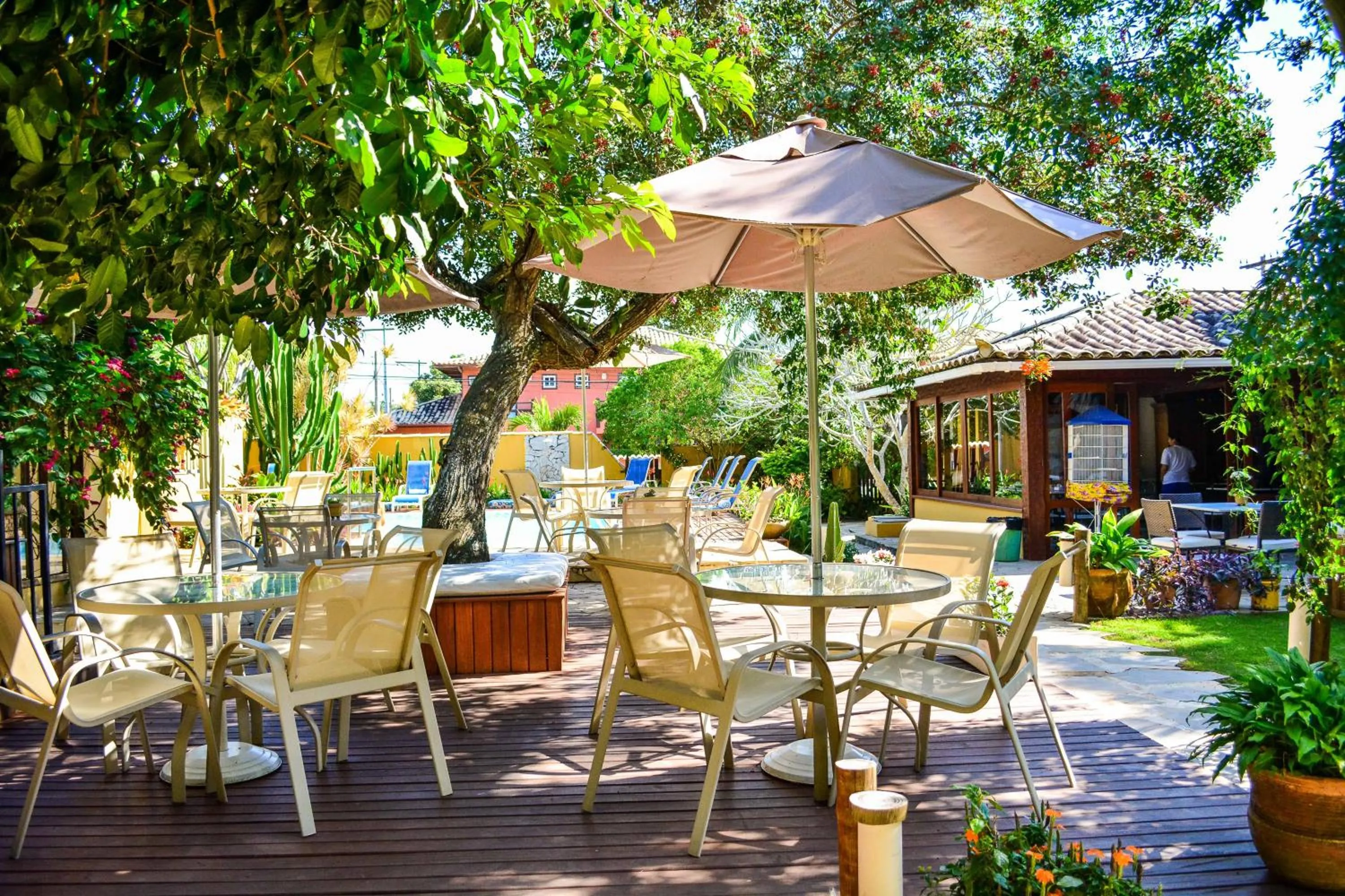 Garden view in Pousada do Namorado