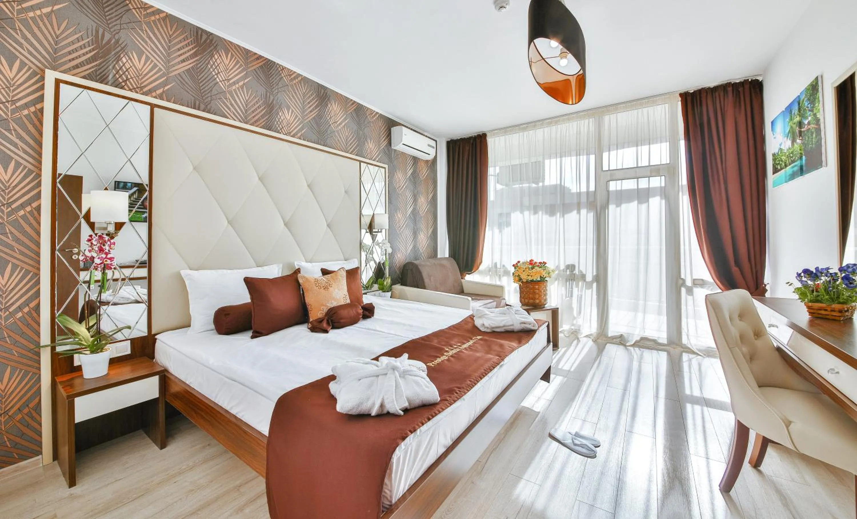 Bed in Prestige Deluxe Hotel Aquapark Club - All inclusive